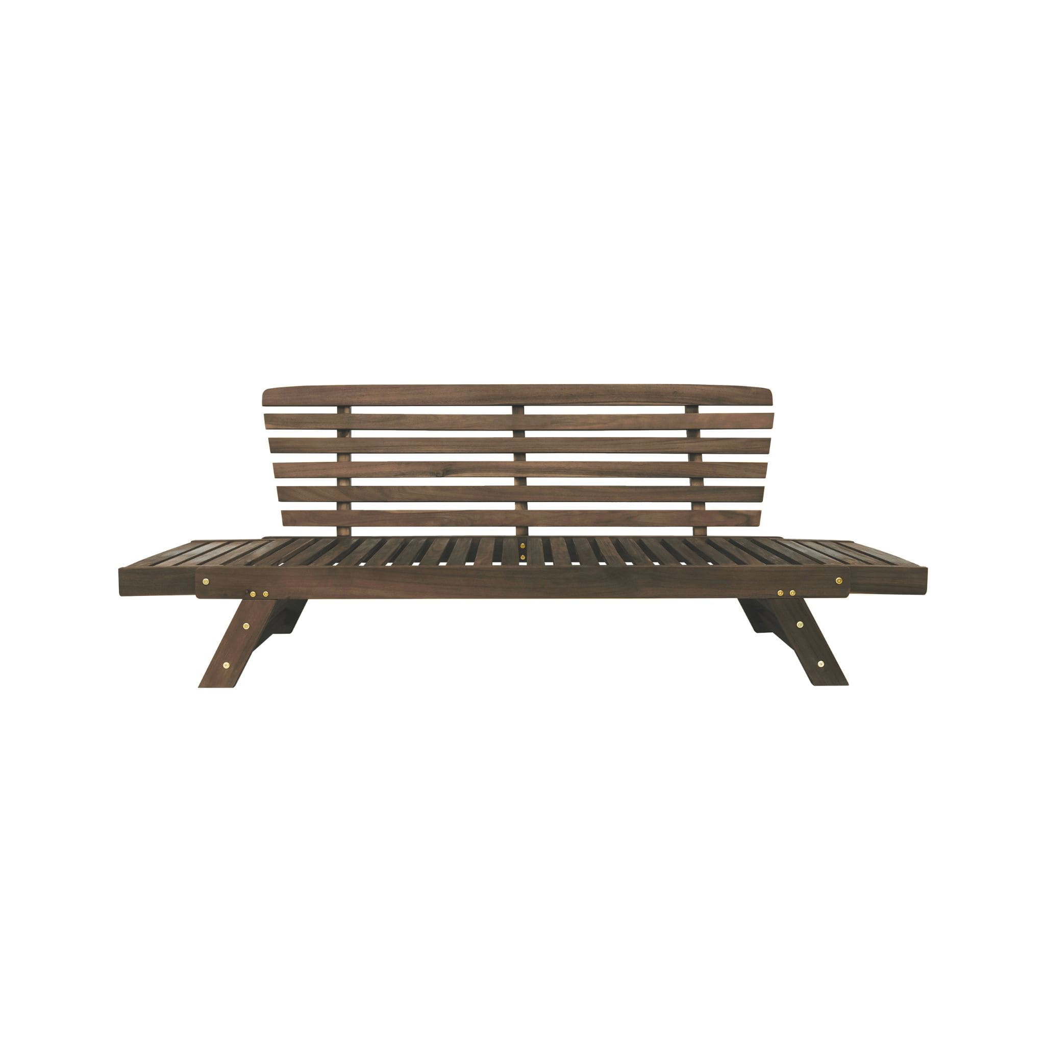Outdoor Adjustable Wooden Patio Daybed Sofa With Cushions (SAK41345) - Energize Trek