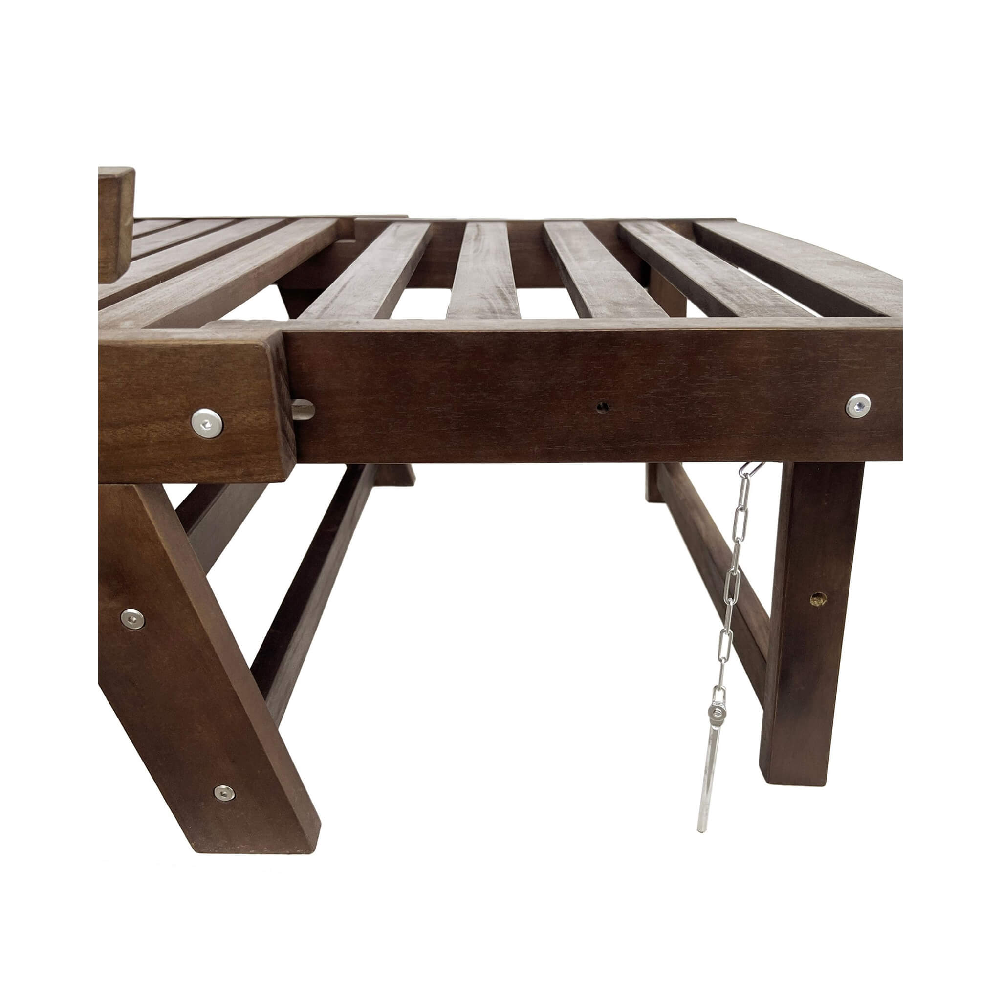 Outdoor Adjustable Wooden Patio Daybed Sofa With Cushions (SAK41345) - Energize Trek