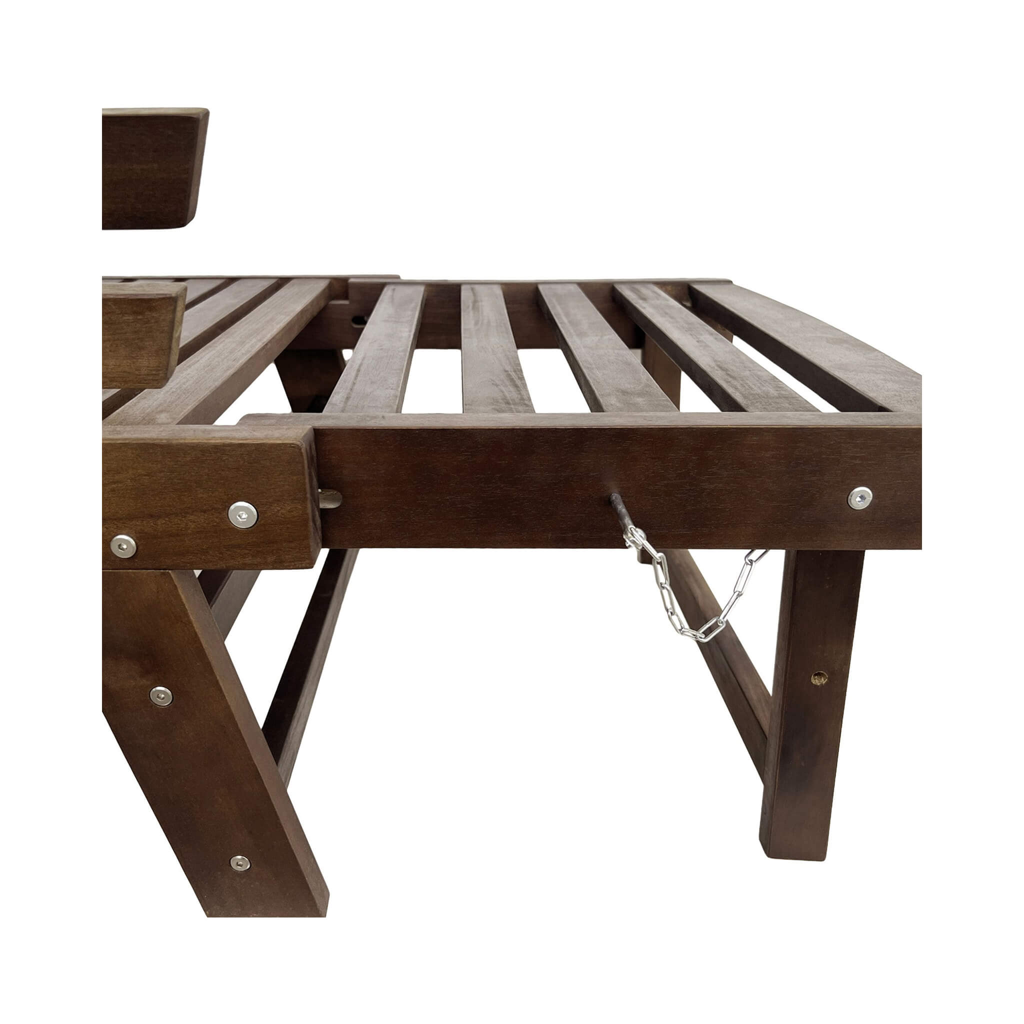 Outdoor Adjustable Wooden Patio Daybed Sofa With Cushions (SAK41345) - Energize Trek