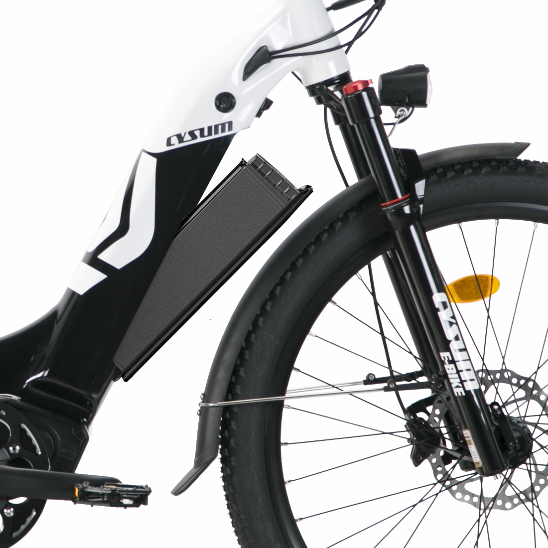 CYSUM Panda aluminum city ebike for women - 27.5 inch tire, 500 watt, top speed 25km/h-1
