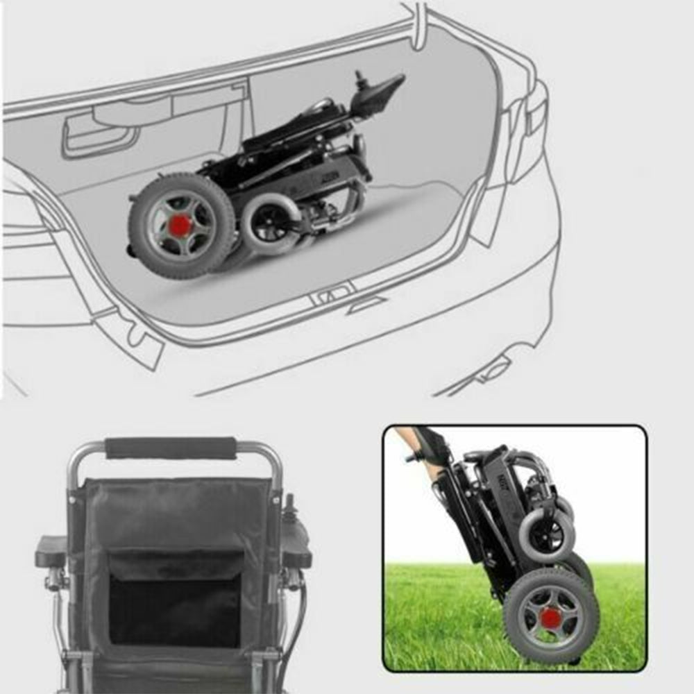 PCMOS WD602 17.5" Heavy Duty Electric Motorized Lightweight Wheelchair, 250LBS (97658124) - Energize Trek