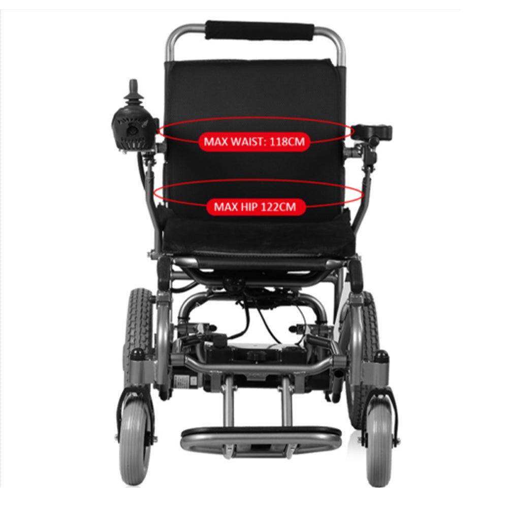 PCMOS WD602 17.5" Heavy Duty Electric Motorized Lightweight Wheelchair, 250LBS (97658124) - Energize Trek