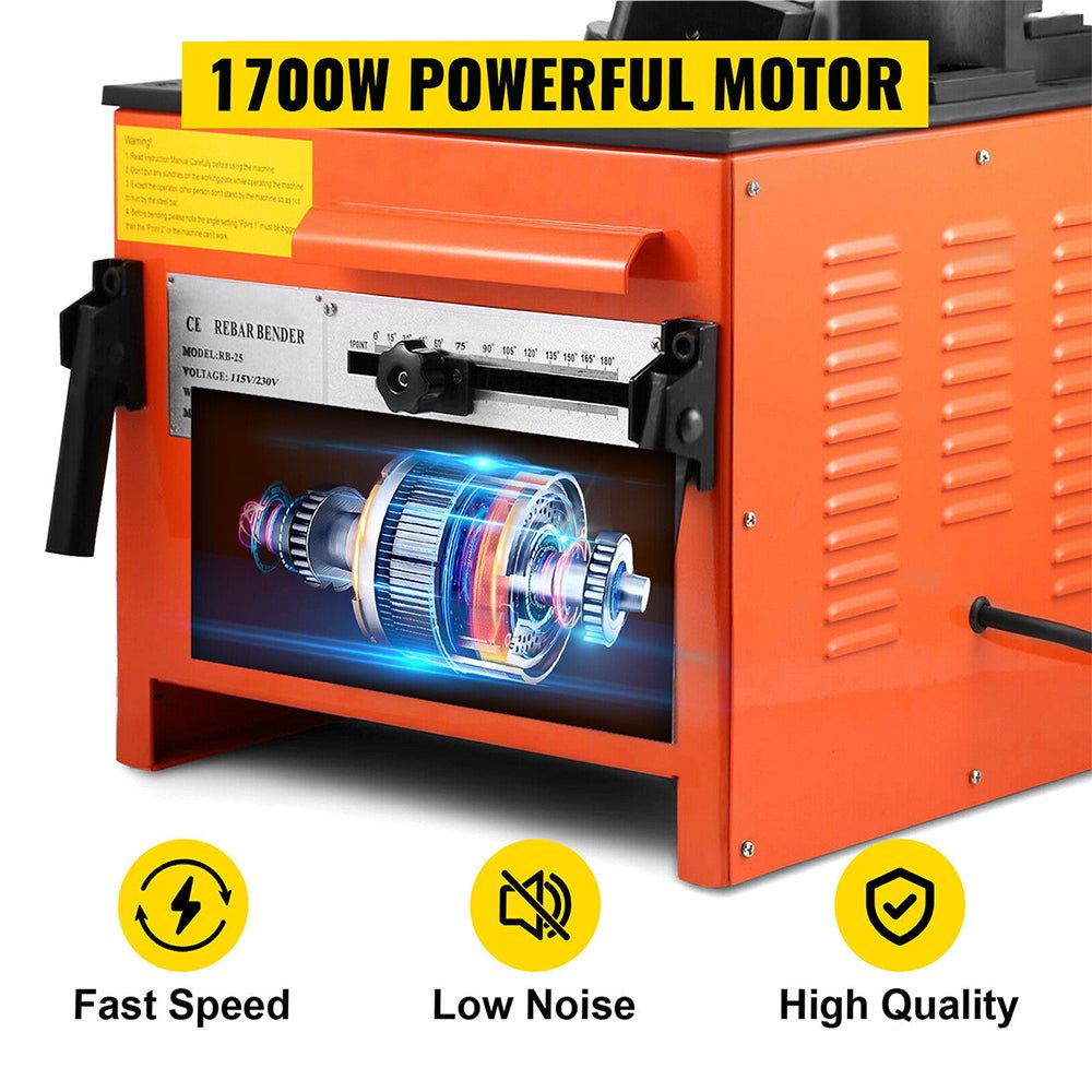 Portable Electric 1 Inch Rebar Metal Conduit Pipe Tube Bender W/ Foot Switch (96712584) - Energize Trek