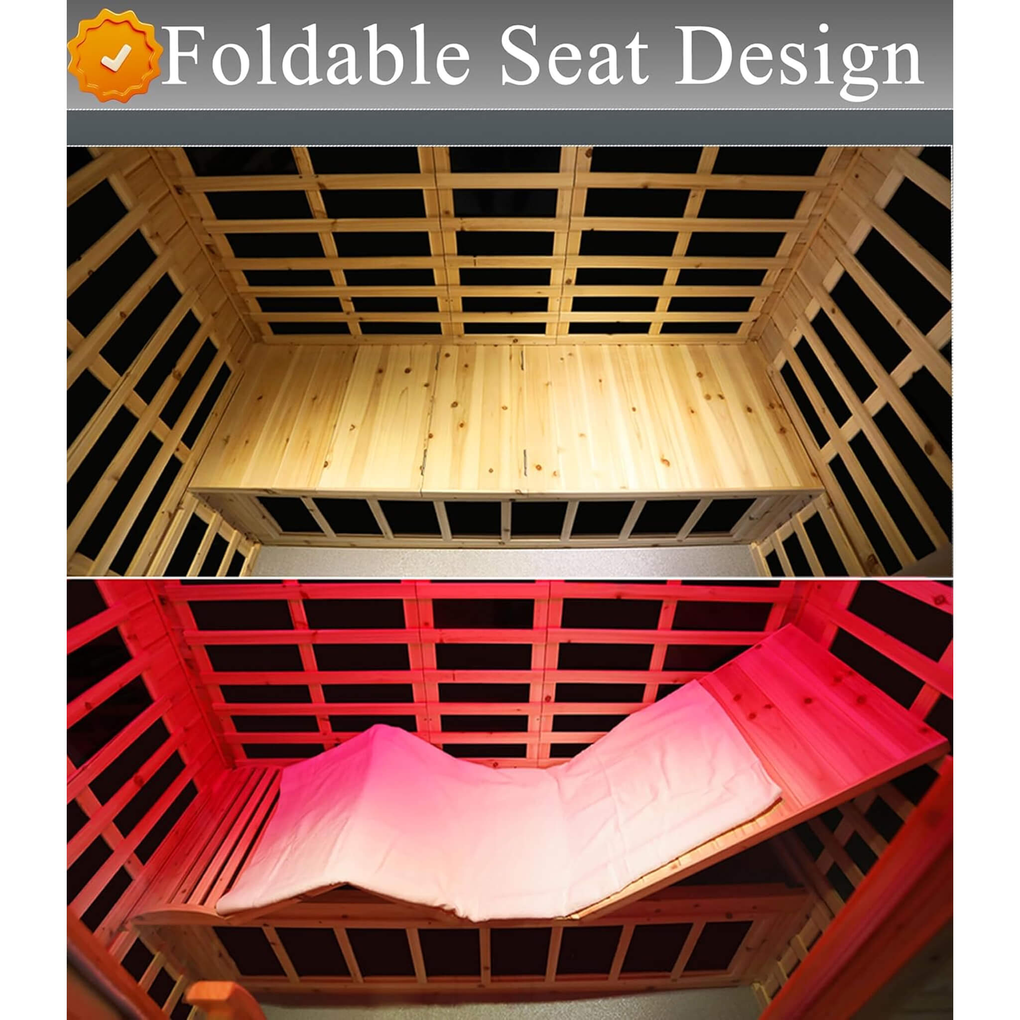 Deluxe 3-Person Outdoor Full Spectrum Low EMF Infrared Home Sauna With Bluetooth Speakers And LED Reading Light (SAK14098) - Energize Trek