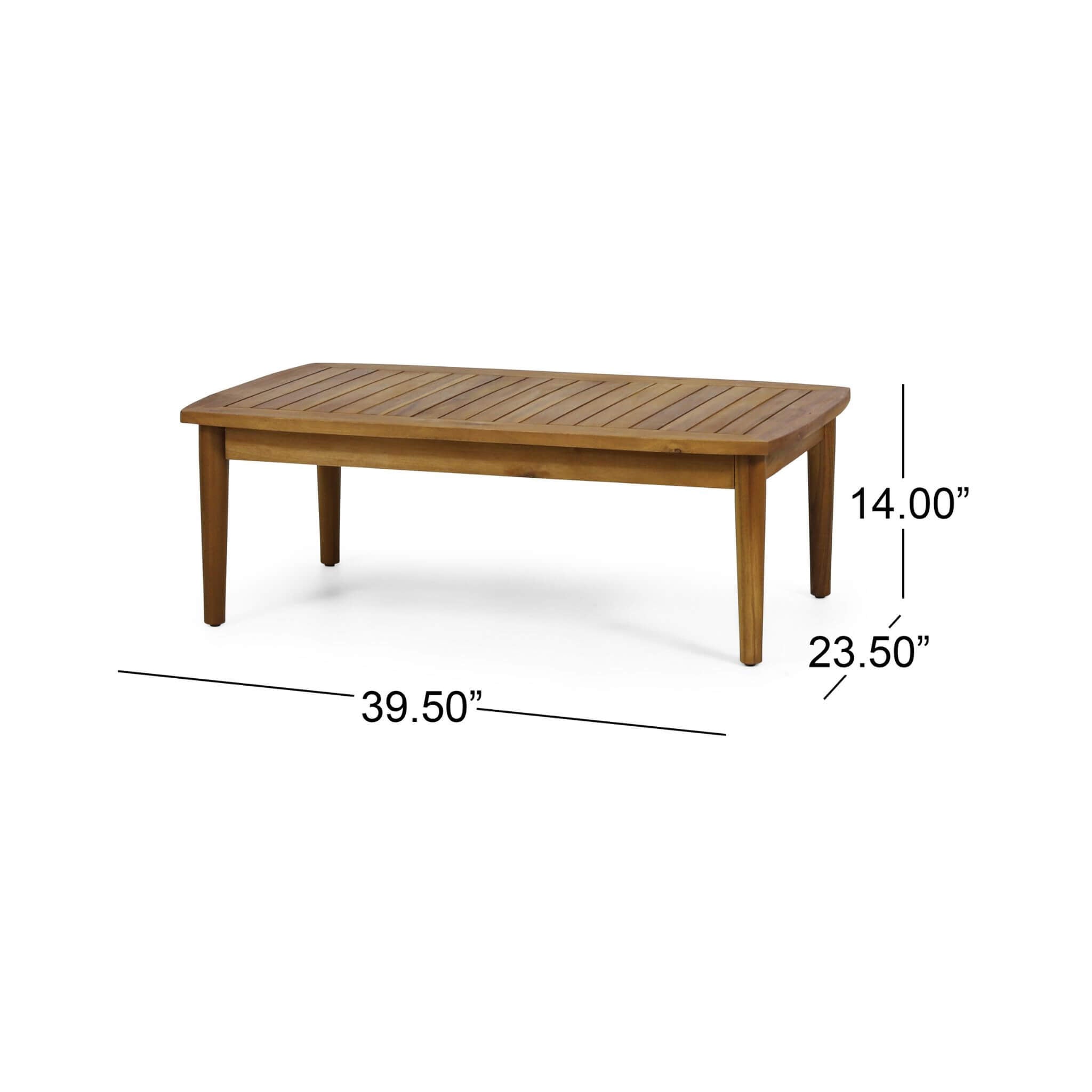 Premium 4-Piece Wooden Outdoor Patio Conversation Seating Set With Cushions (SAK31469) - Energize Trek
