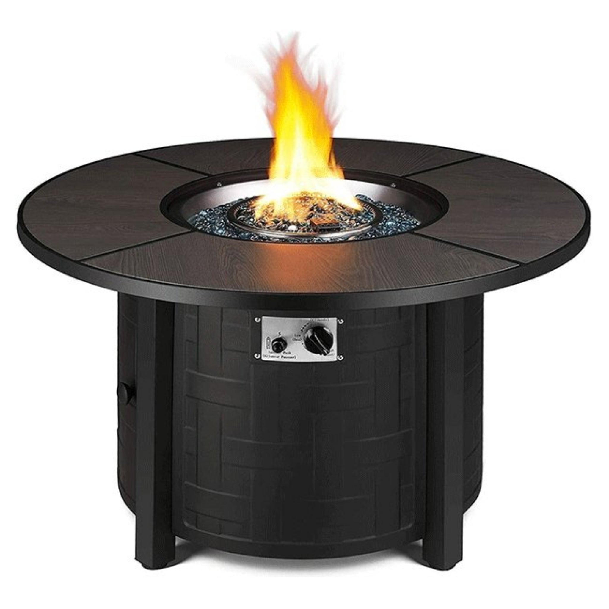 Premium 42" Outdoor Propane Patio Gas Fire Pit Coffee Table W/ Cover, 50K BTU (SAK95331) - Energize Trek