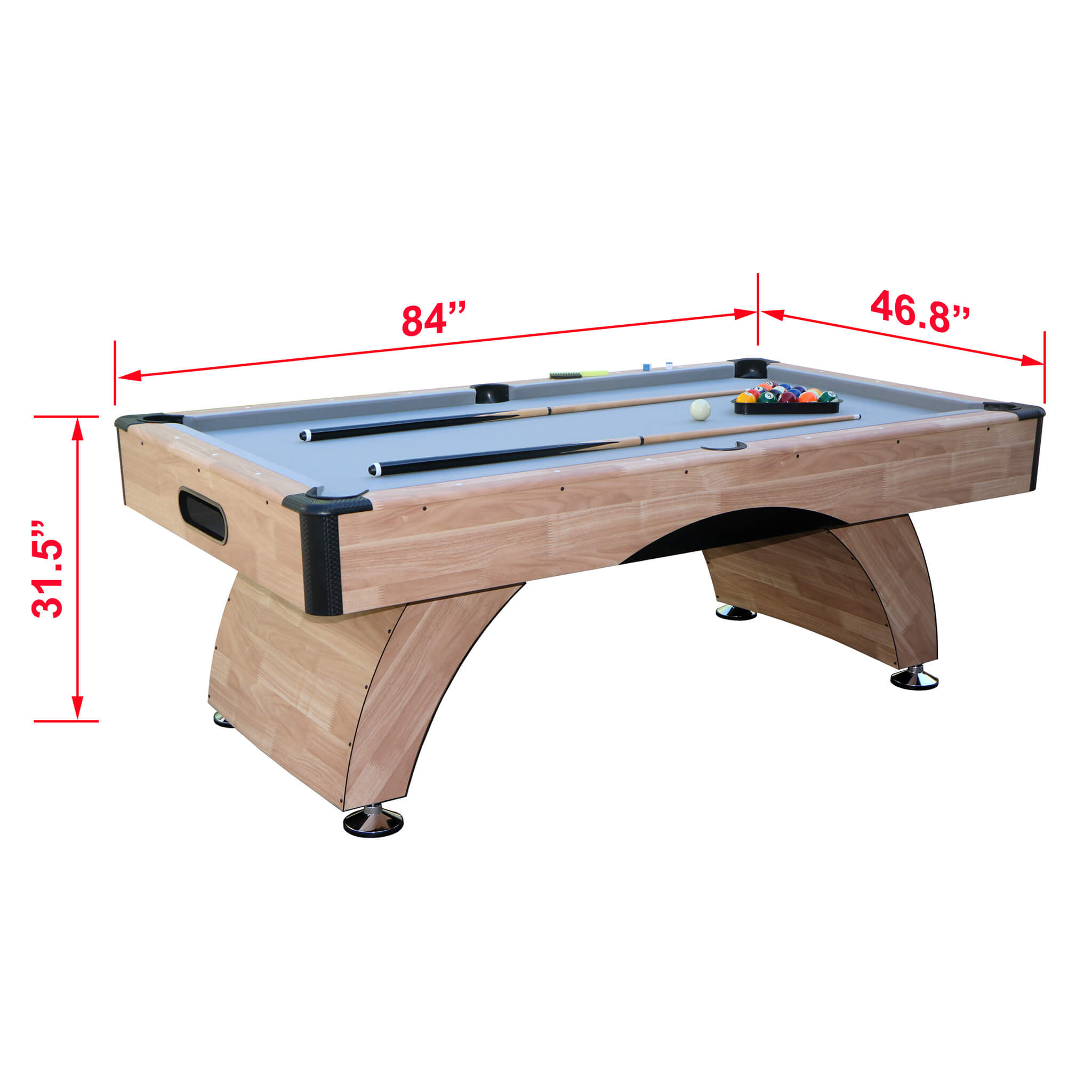 Premium Billiards Pool Wood Table for Home Game Rooms, 7FT (SAK14517) - Energize Trek