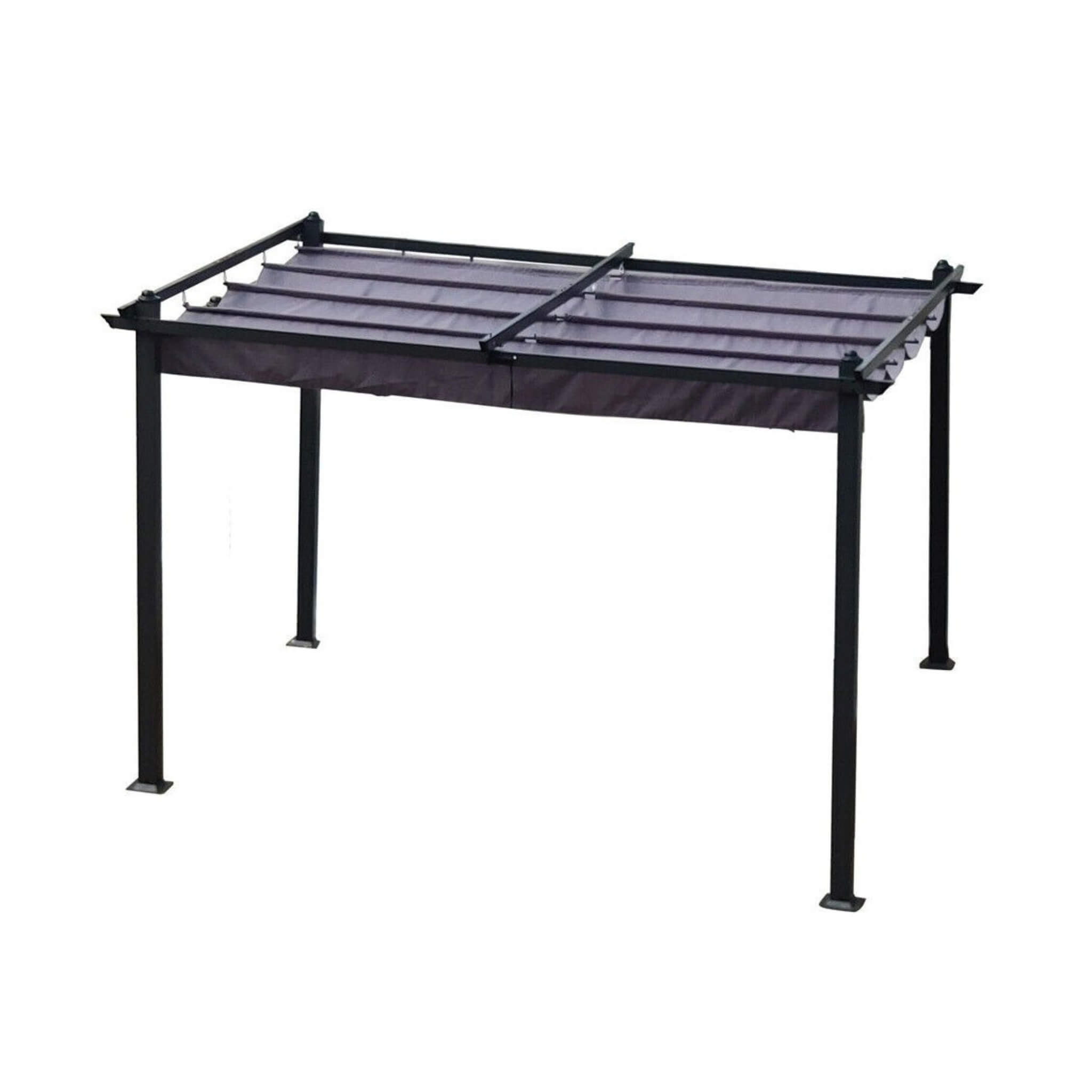 [10x13FT] Premium Outdoor Patio Retractable Pergola With Canopy (SAK01864) - Energize Trek