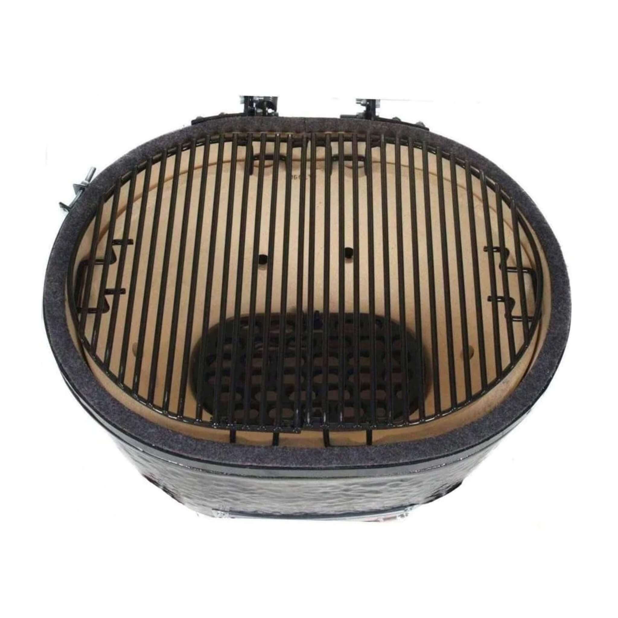 Primo Oval Large 300 Ceramic Kamado BBQ Grill W/ Stainless Steel Grates [PGCLGH] (SAK14871) - Energize Trek