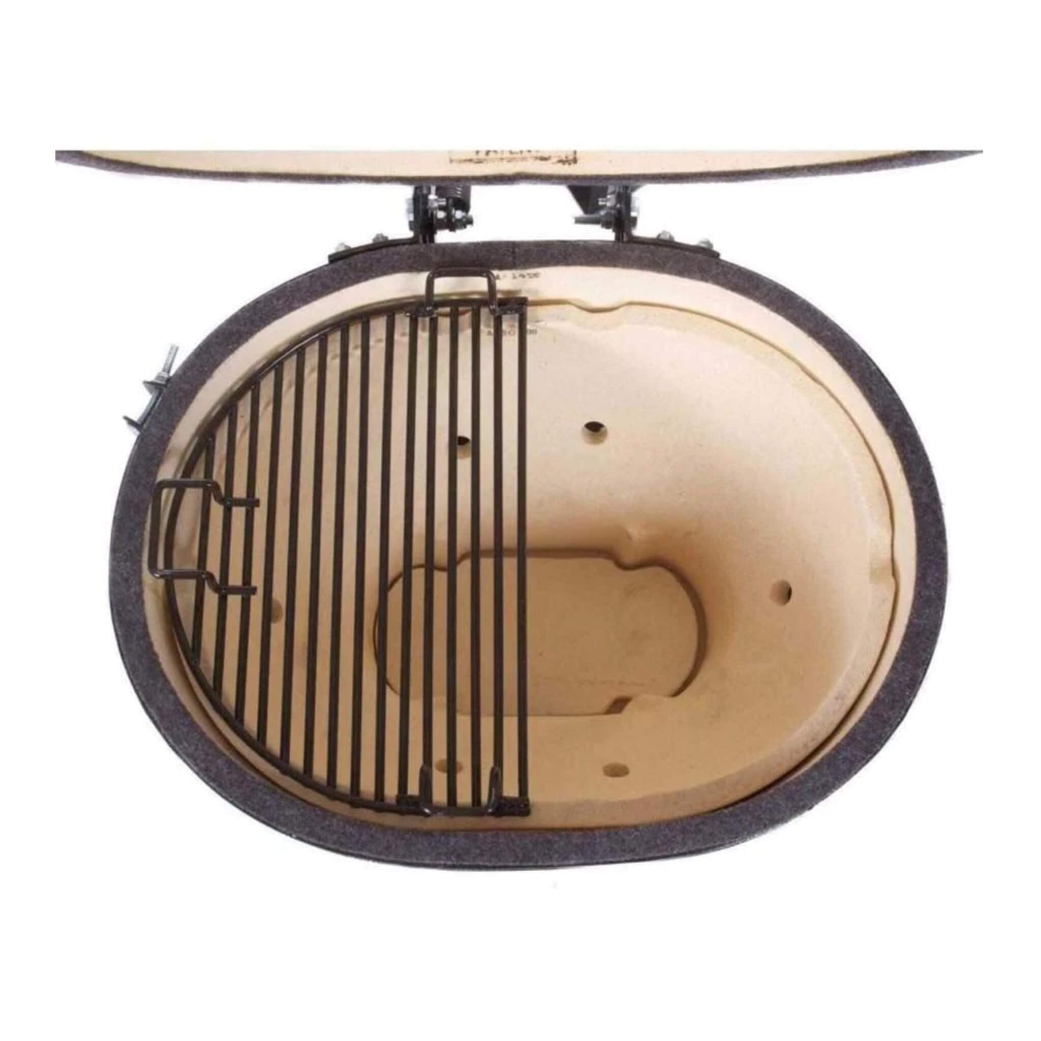 Primo Oval XL 400 Ceramic Kamado BBQ Grill W/ Stainless Steel Grates [PGCXLH] (SAK23100) - Energize Trek