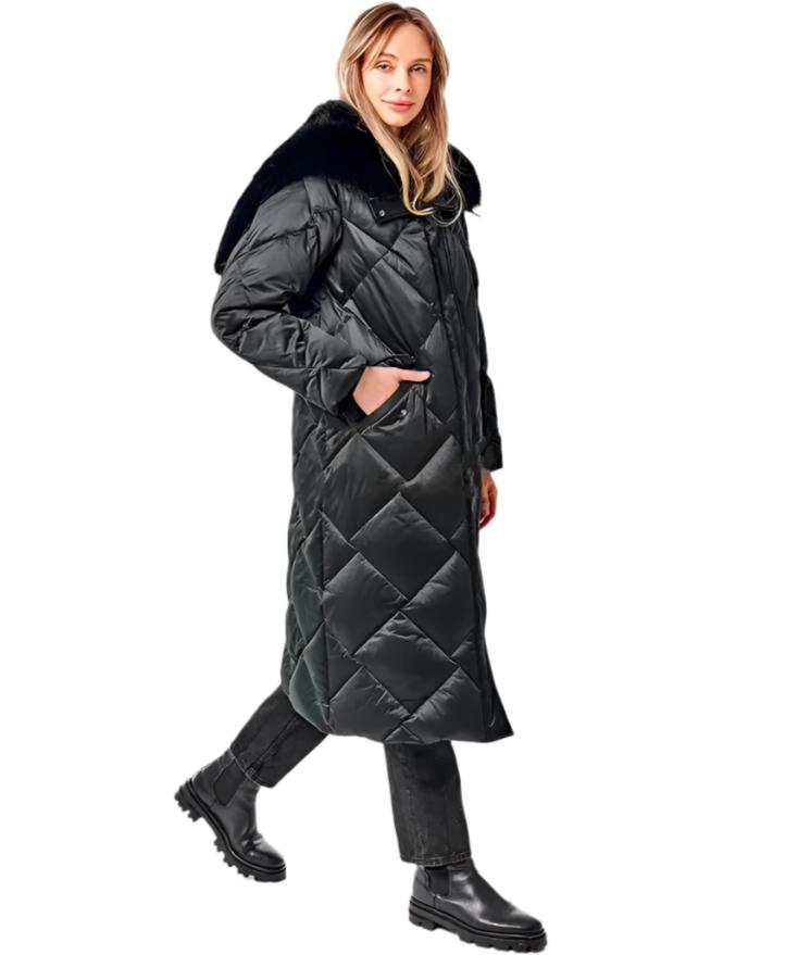 Genuine Polar Fox Fur Collar-Hood Down Winter Coat - Energize Trek