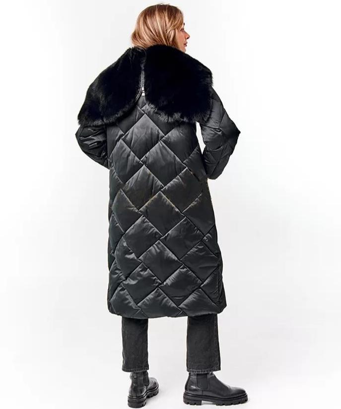 Genuine Polar Fox Fur Collar-Hood Down Winter Coat - Energize Trek