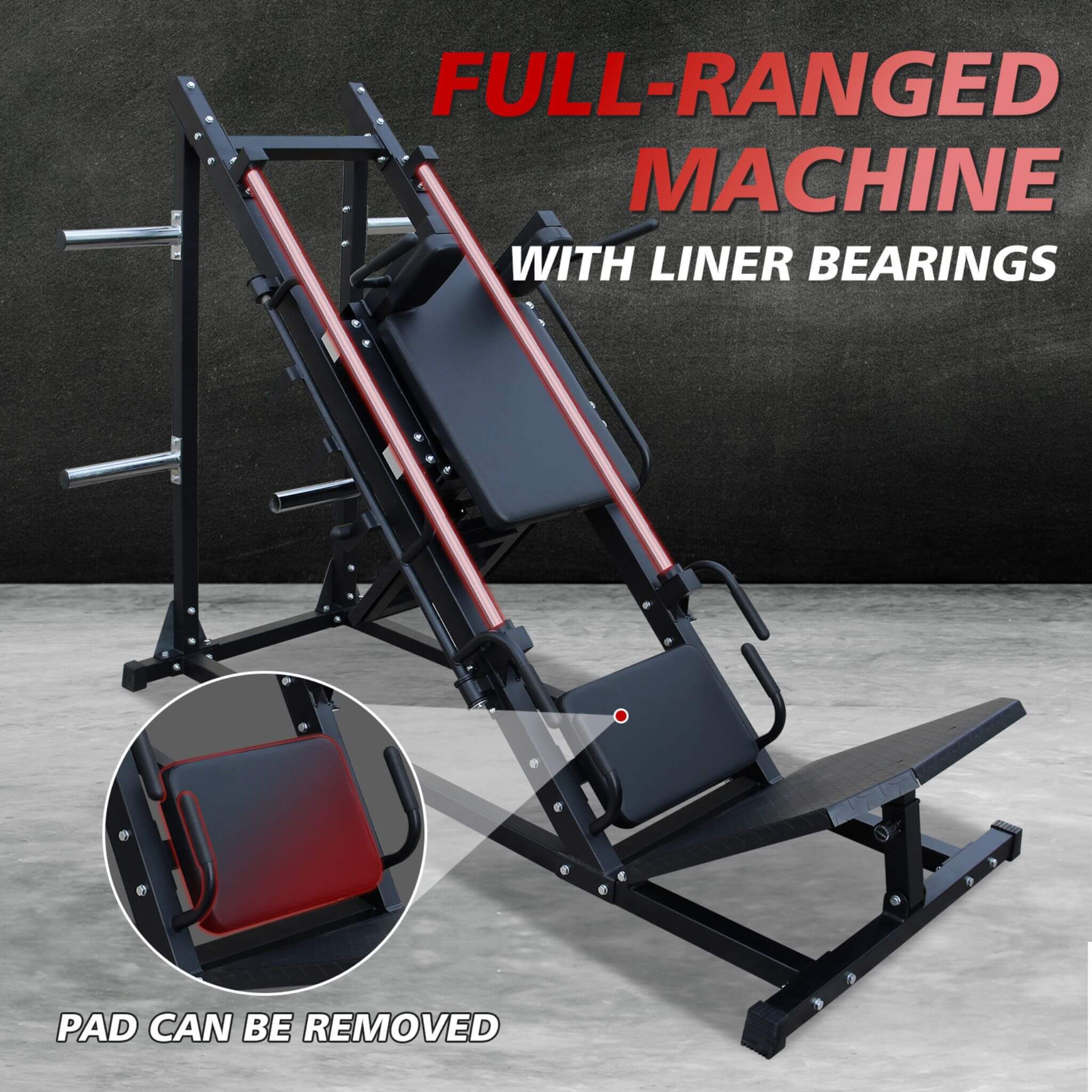 Professional Adjustable Leg Press Hack Squat Machine For Home Gyms (SAK74330) - Energize Trek