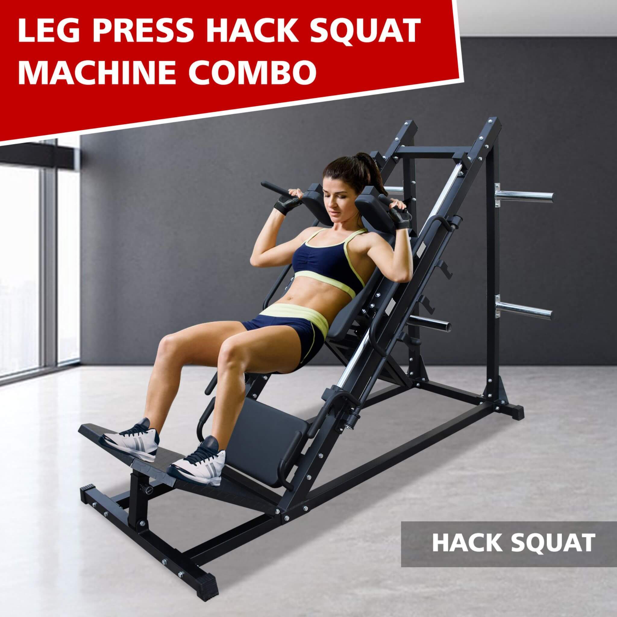 Professional Adjustable Leg Press Hack Squat Machine For Home Gyms (SAK74330) - Energize Trek