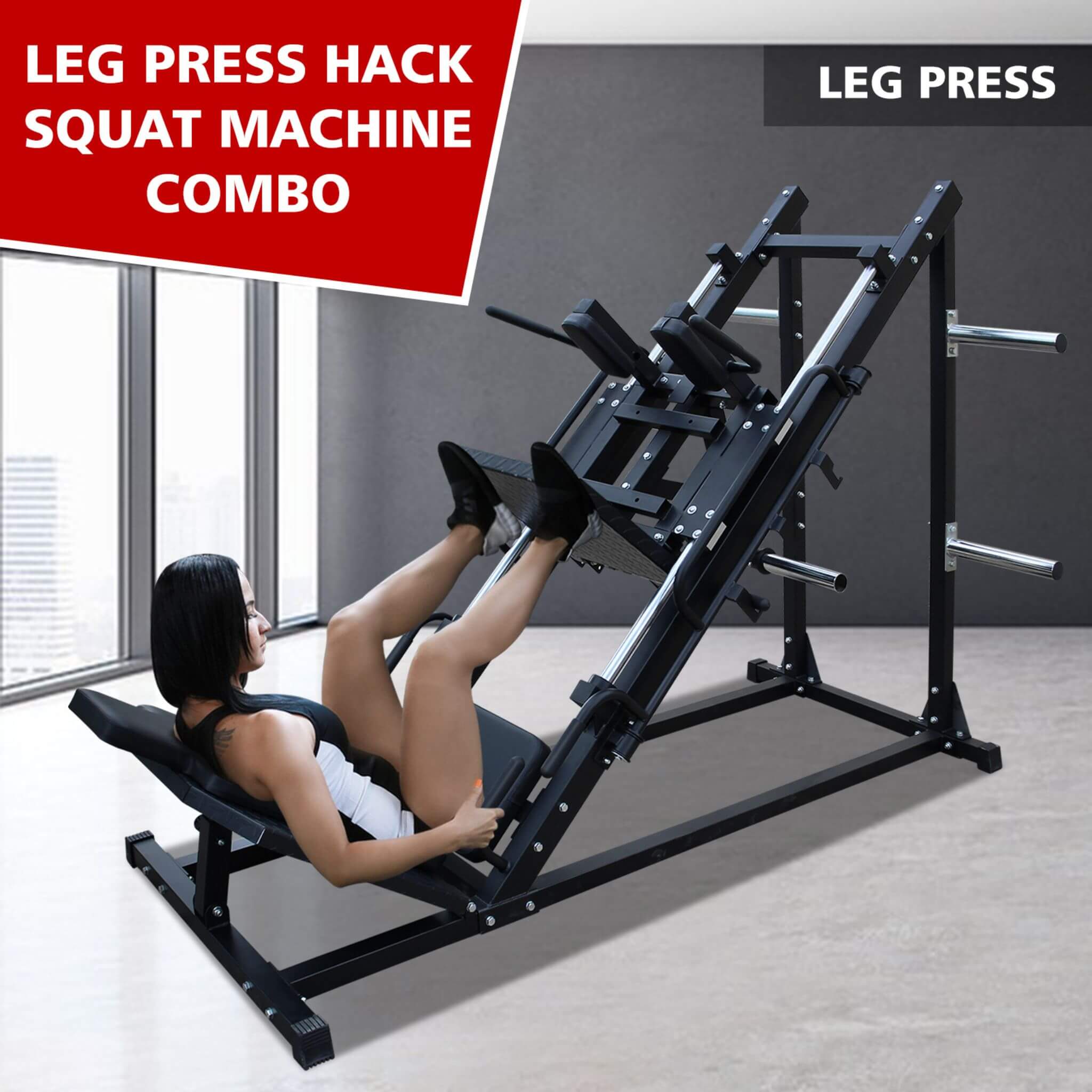Professional Adjustable Leg Press Hack Squat Machine For Home Gyms (SAK74330) - Energize Trek