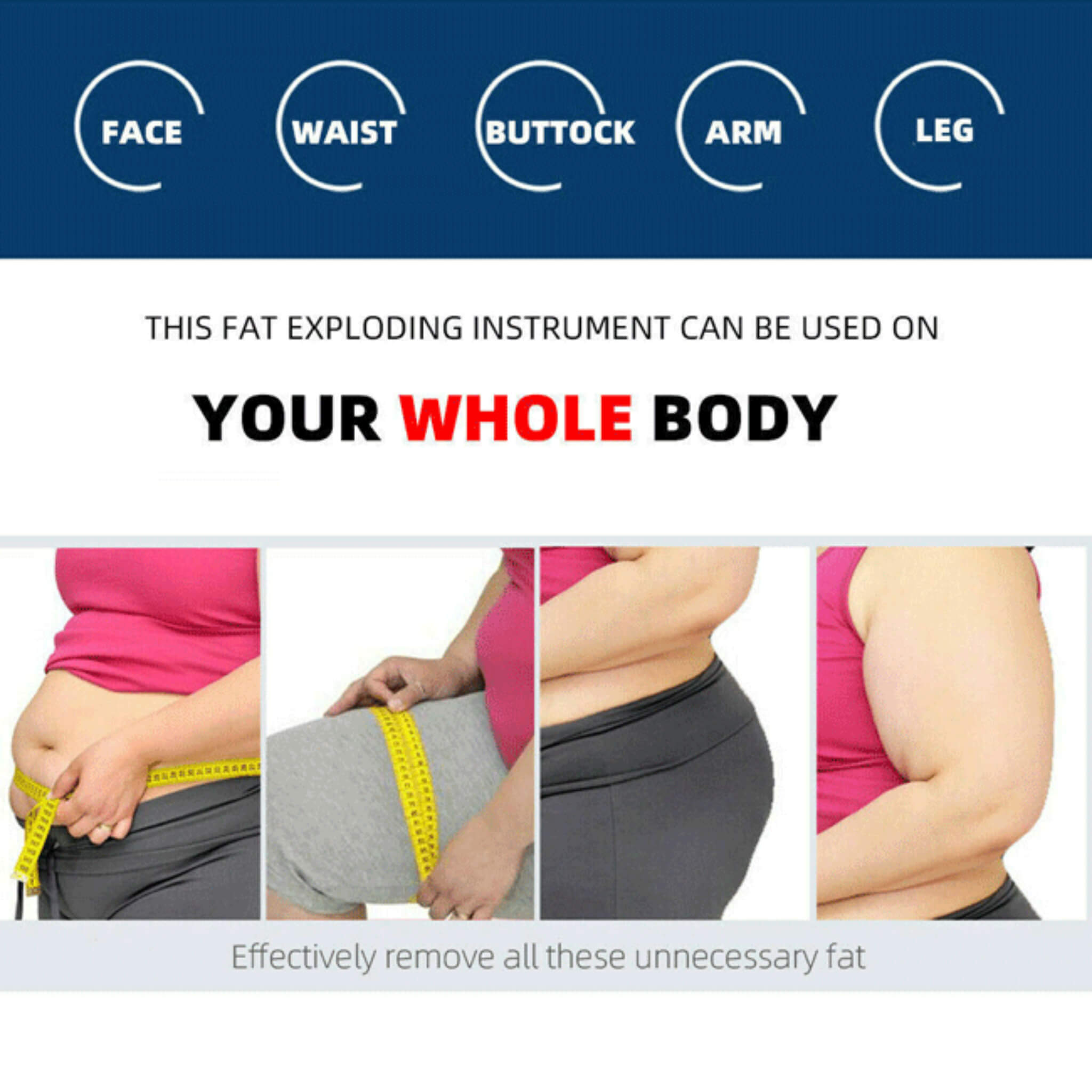 Professional Ultrasonic Cavitation RF Laser Lipo Machine -  Fat Reduction & Weight Loss (SAK95112) - Energize Trek