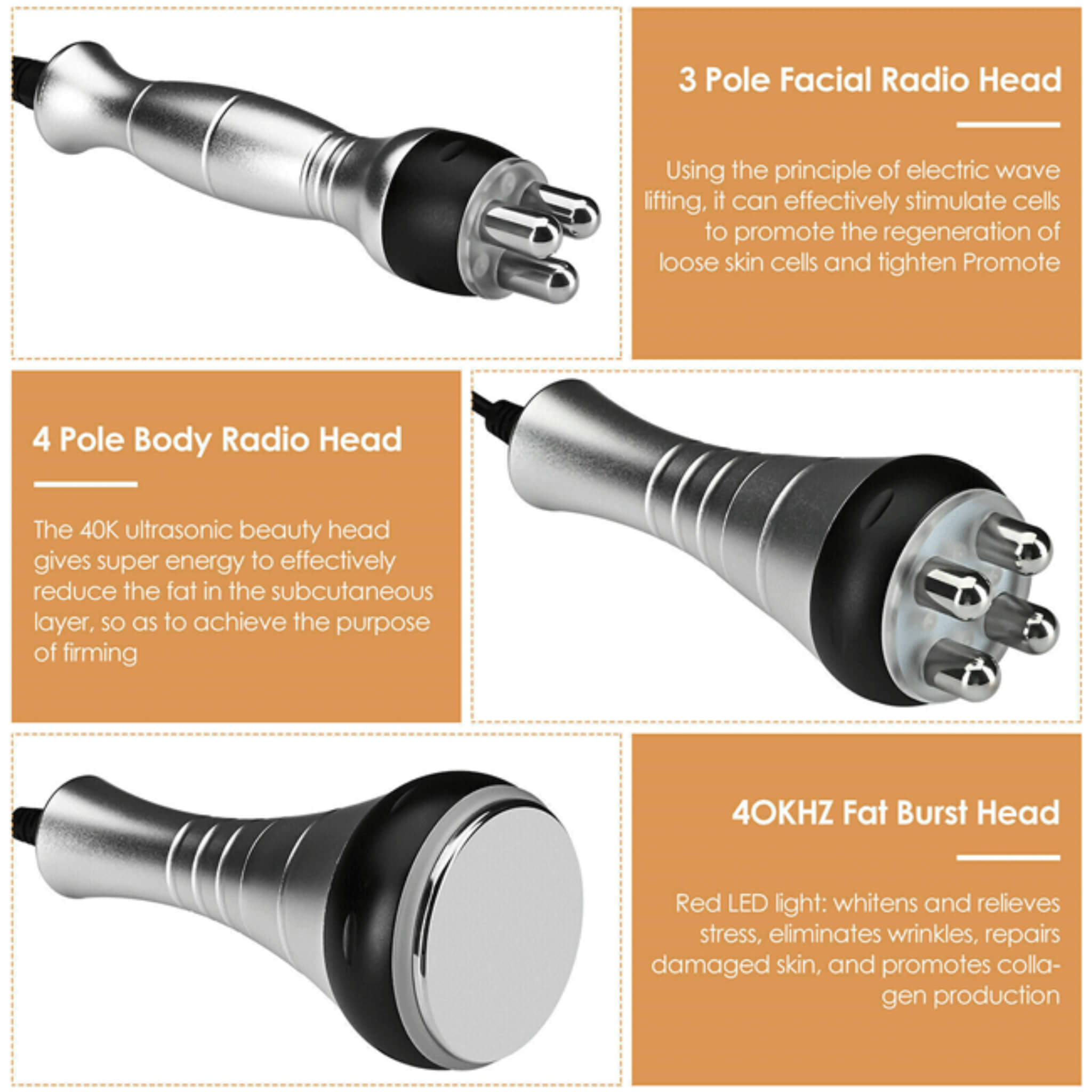 Professional Ultrasonic Cavitation RF Laser Lipo Machine -  Fat Reduction & Weight Loss (SAK95112) - Energize Trek