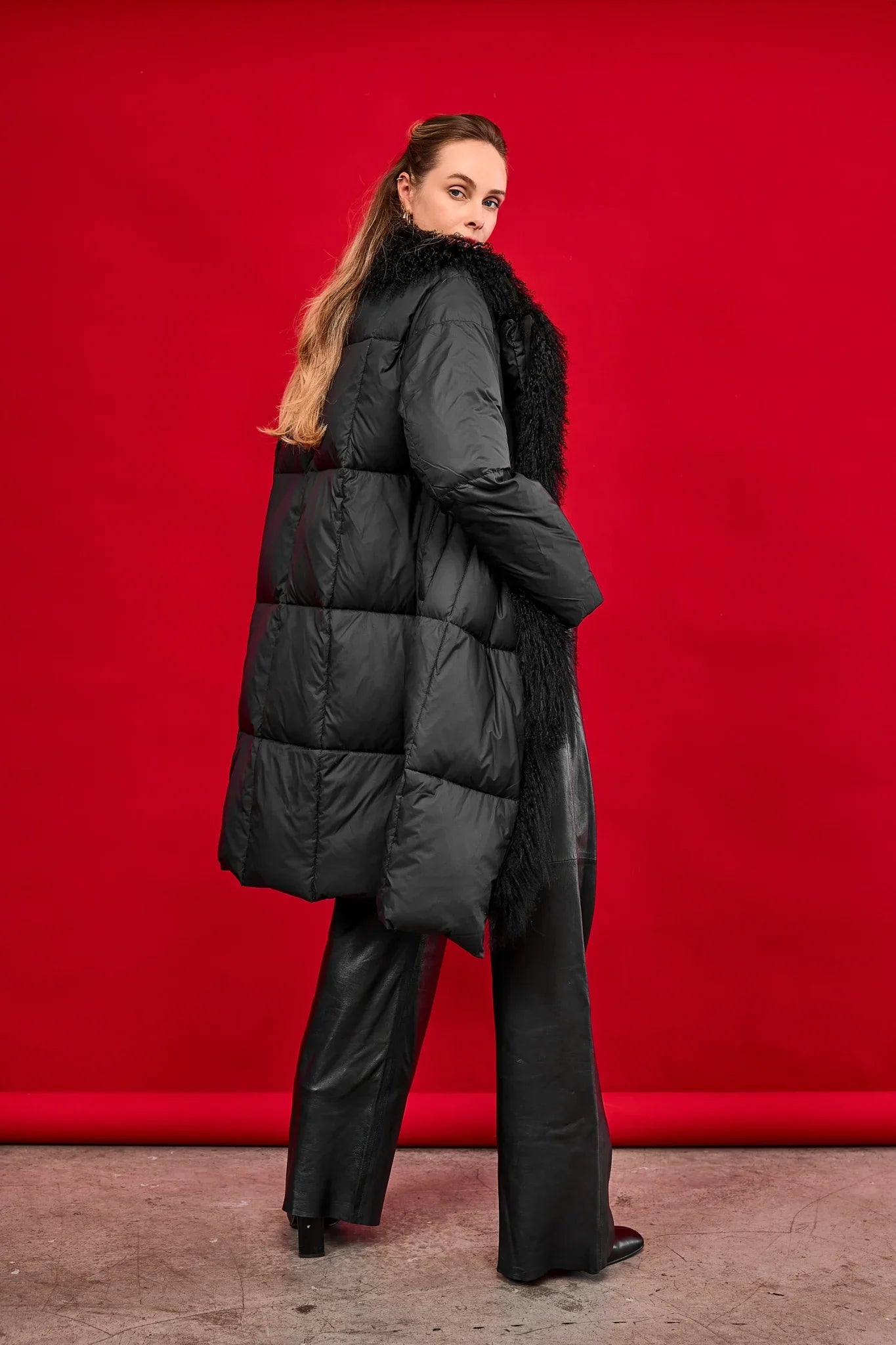 Genuine Lama Fur Premium Down Coat - Energize Trek