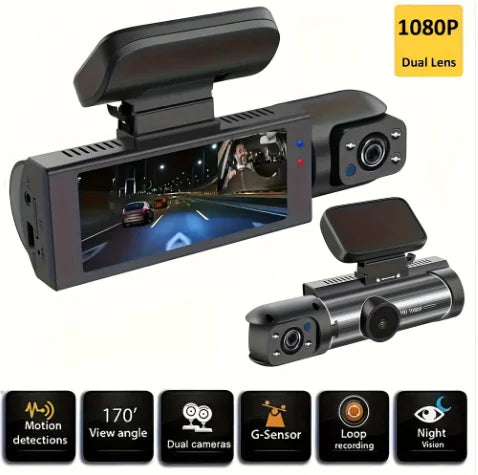 360° Dual Lens Car Dash Cam - Energize Trek