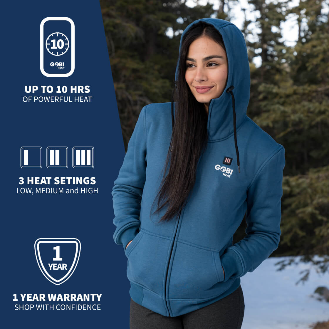 Ridge Womens Heated Hoodie - Energize Trek