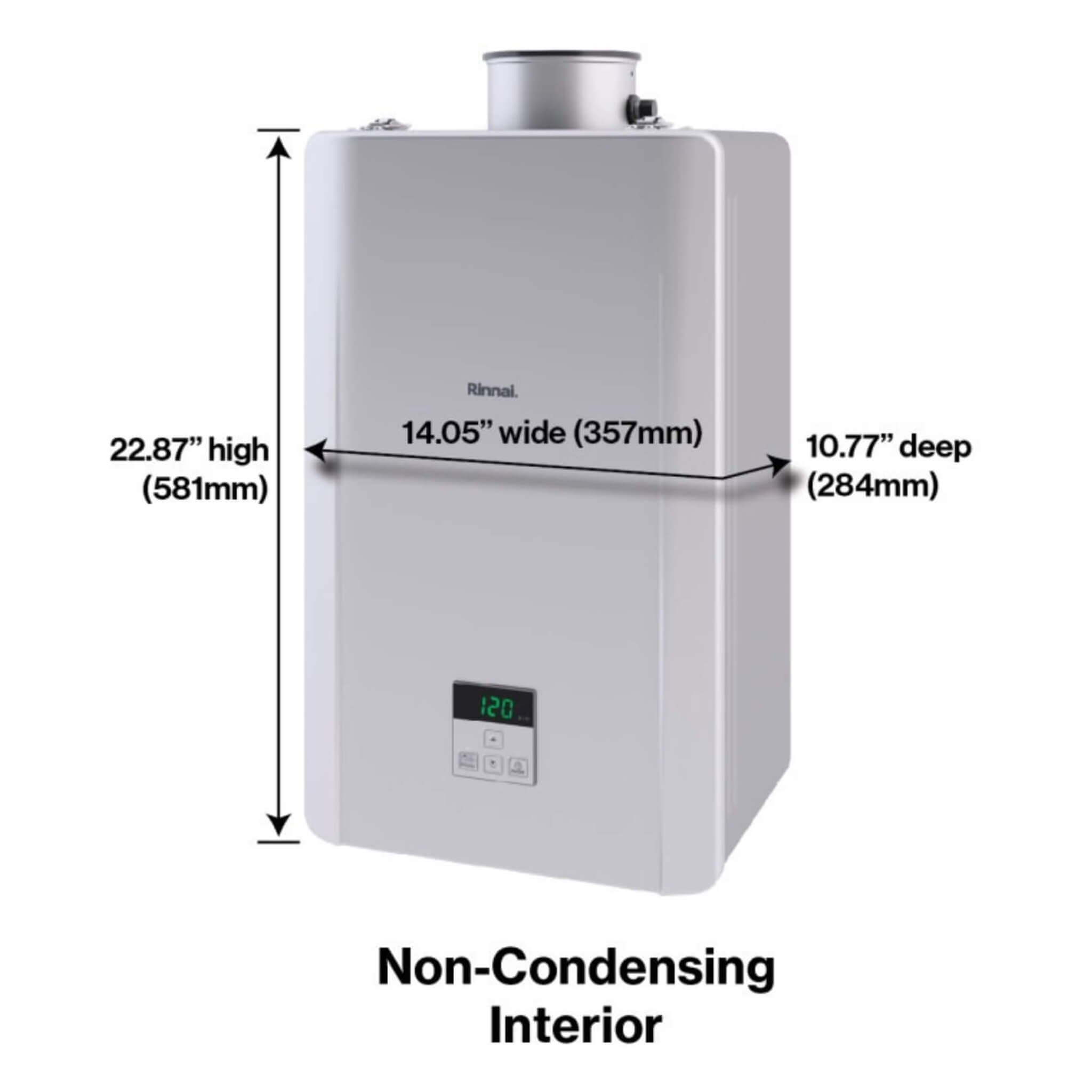 Rinnai 6.6 GPM Indoor 160k BTU Non Condensing Tankless Water Heater [351-RE160IN] (SAK84516) - Energize Trek