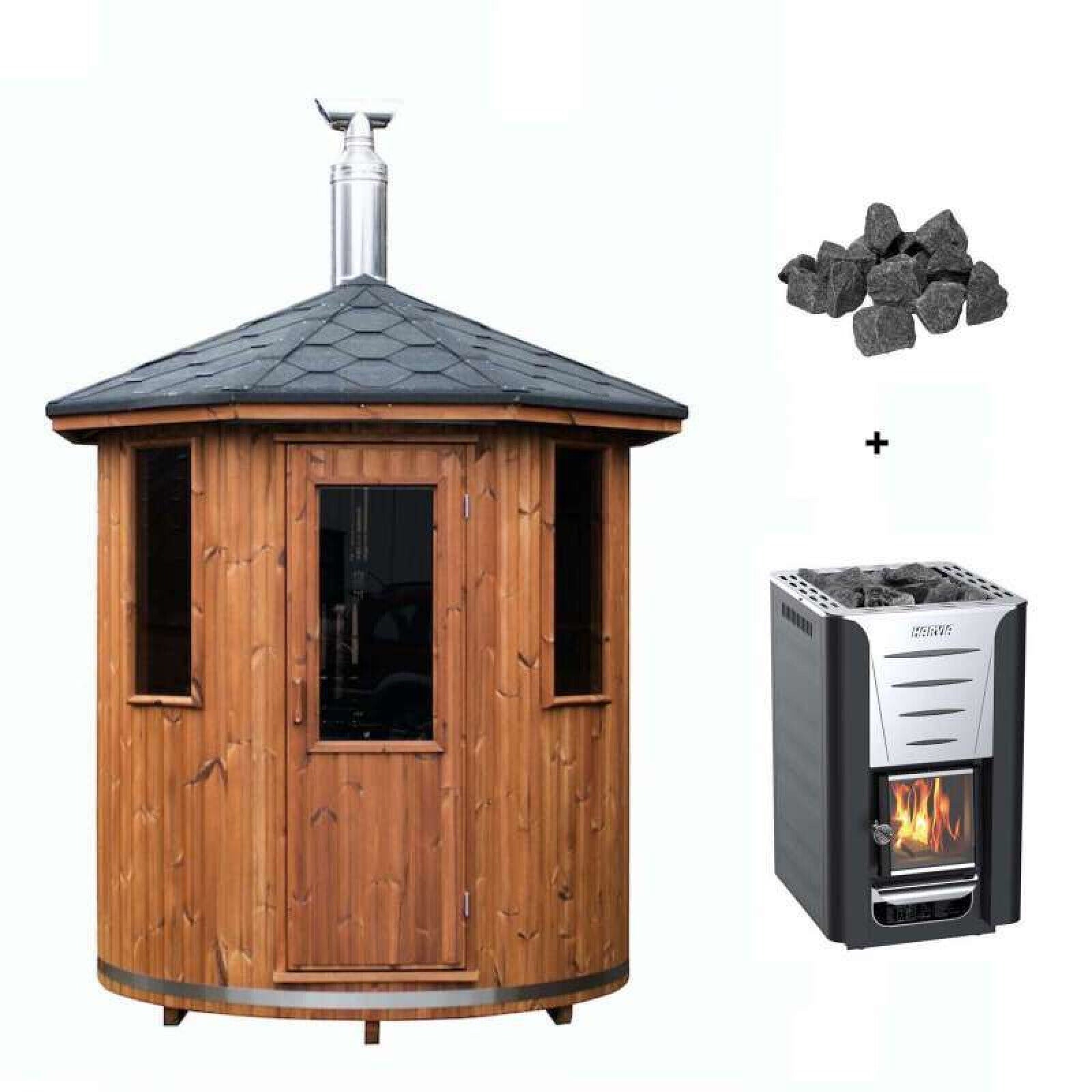 SAUNA EVOLUTION®  Garden Series Outdoor Sauna Cabin 06 - Energize Trek