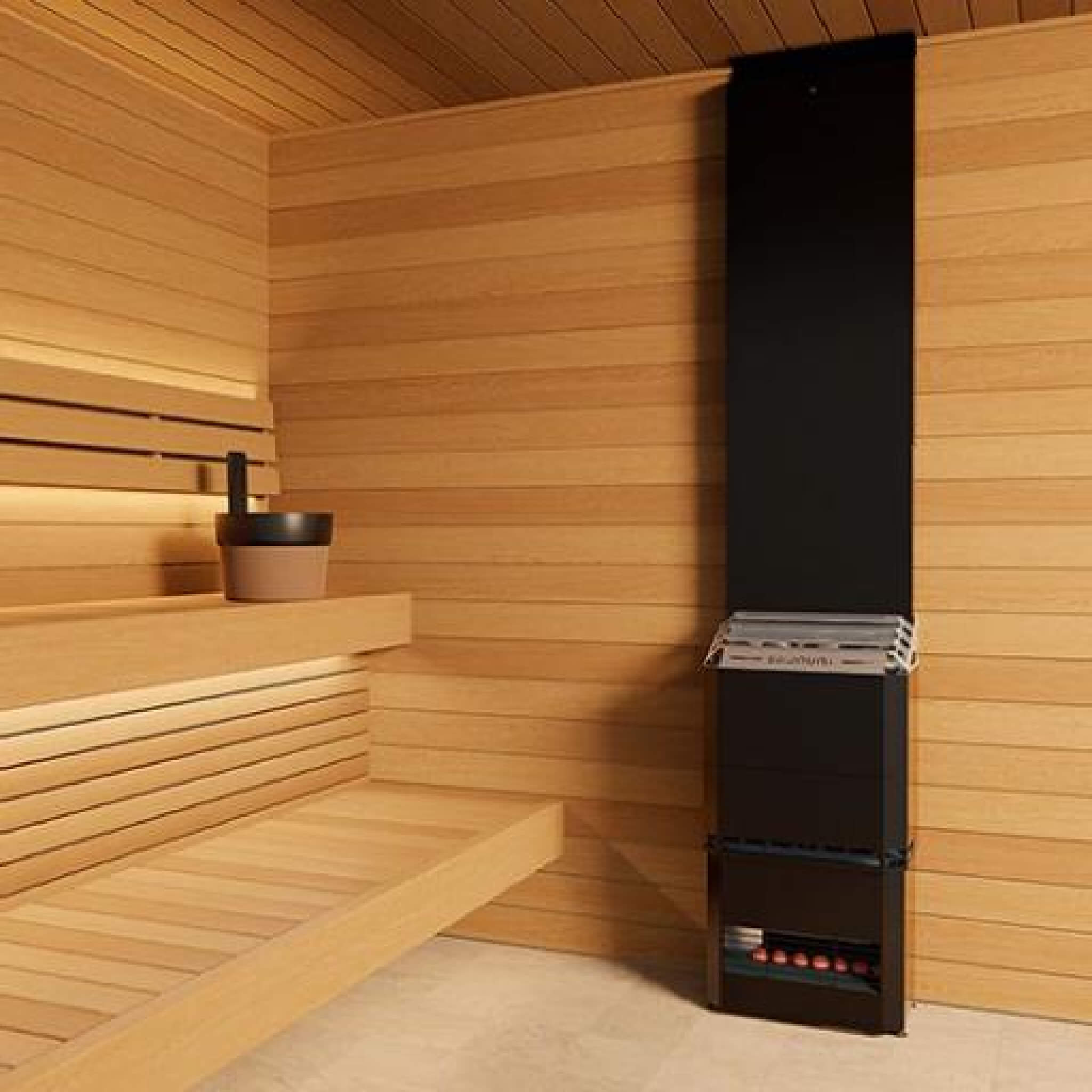 Saunum Air 5/7 Sauna Heater With Climate Equalizer, AirIQ Wi-Fi Control & Stones (SAK32184) - Energize Trek