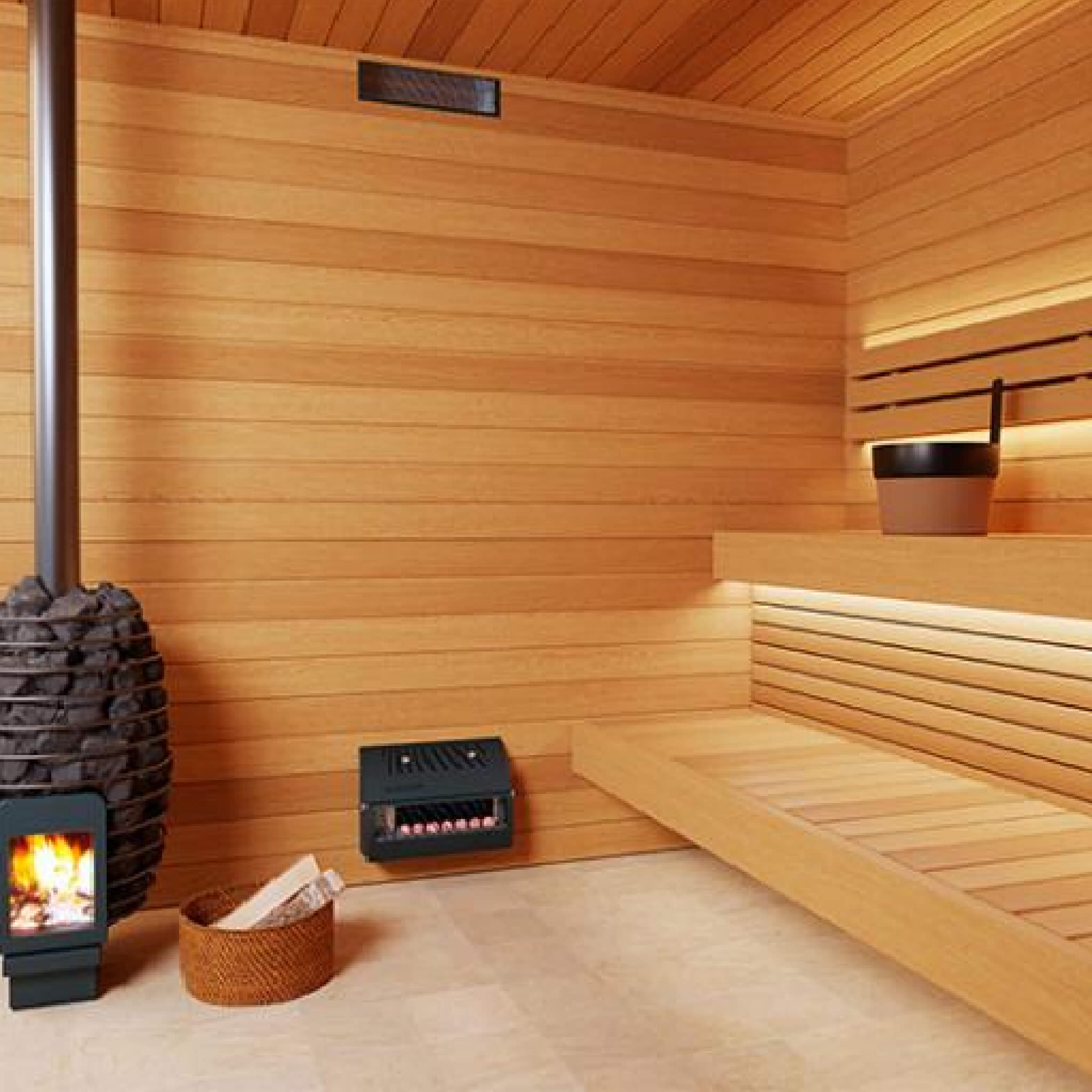 Saunum AirSolo Wall In-Wall Sauna Temp & Steam Equalizer (SAK15369) - Energize Trek