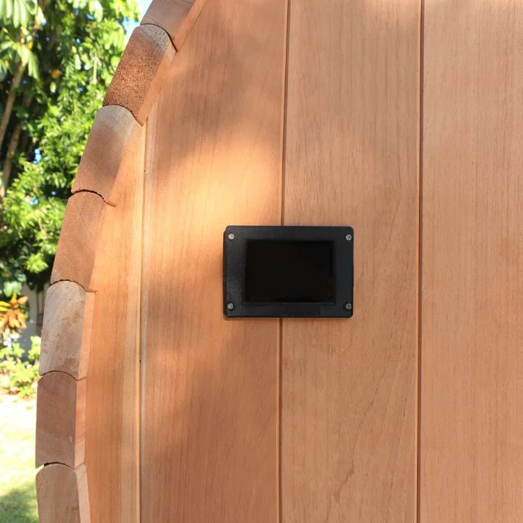 Scandia Barrel Sauna – 4-Person Traditional Sauna for Home Relaxation & Wellness - Energize Trek