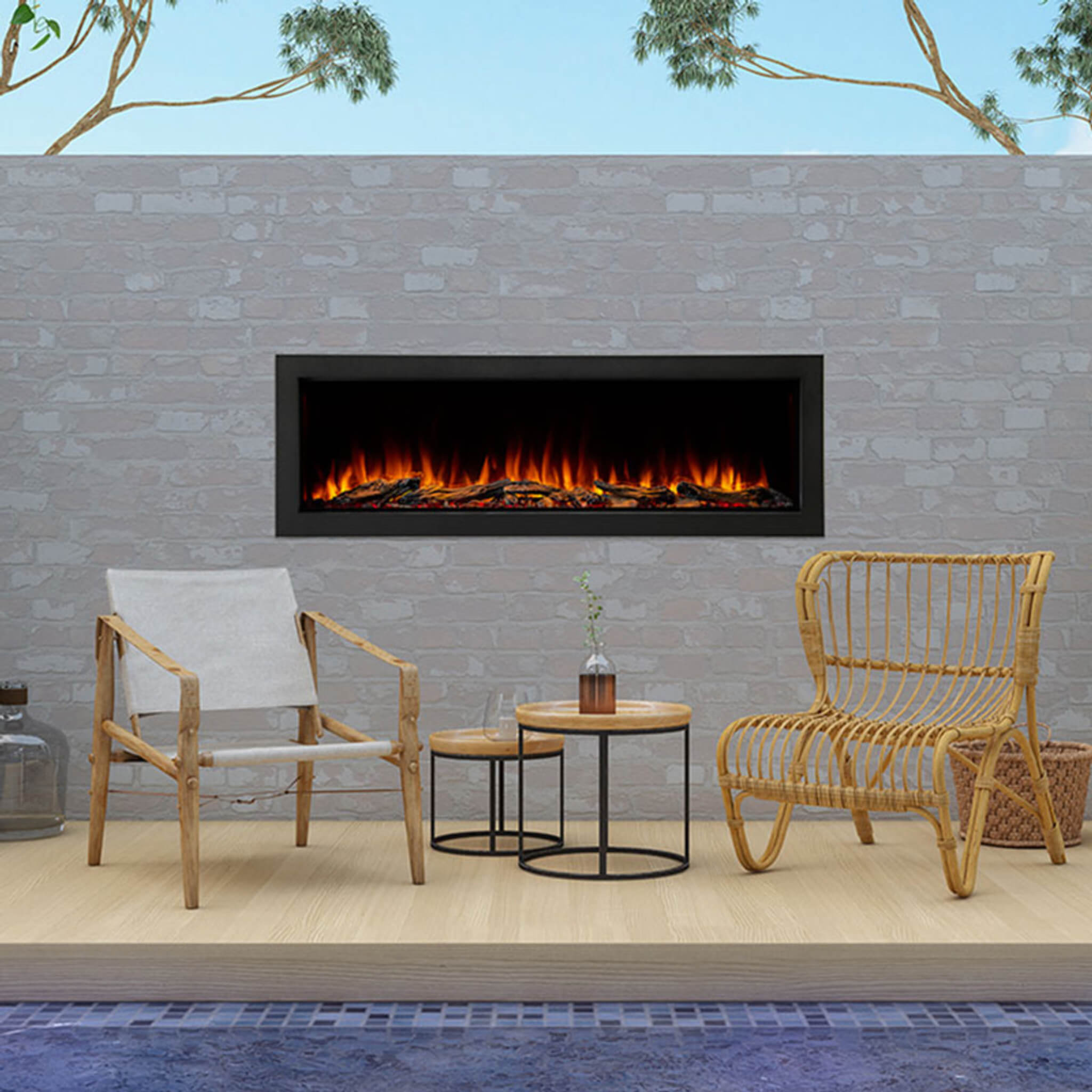 Simplifire Forum Outdoor Electric Fireplace [SF-OD43/55] (SAK81631) - Energize Trek