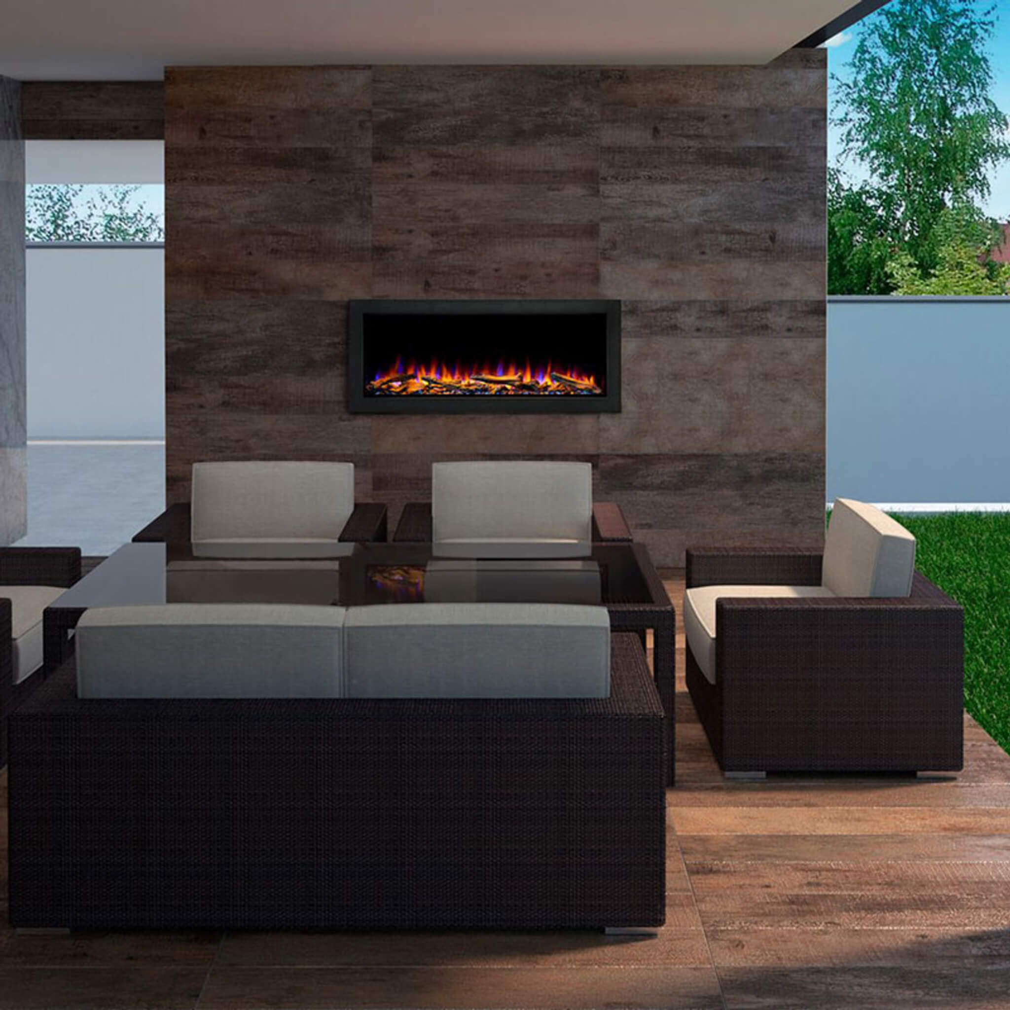 Simplifire Forum Outdoor Electric Fireplace [SF-OD43/55] (SAK81631) - Energize Trek
