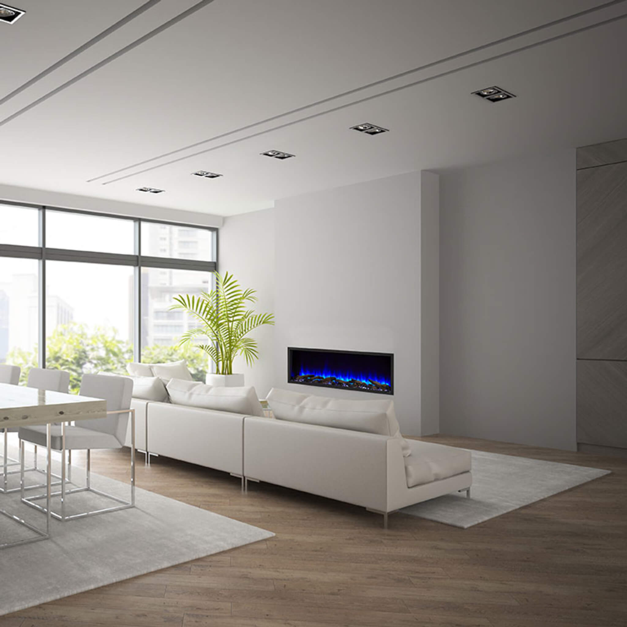 Simplifire Scion Clean Face Linear Electric Fireplace [SF-SC43/78-BK] (SAK76785) - Energize Trek