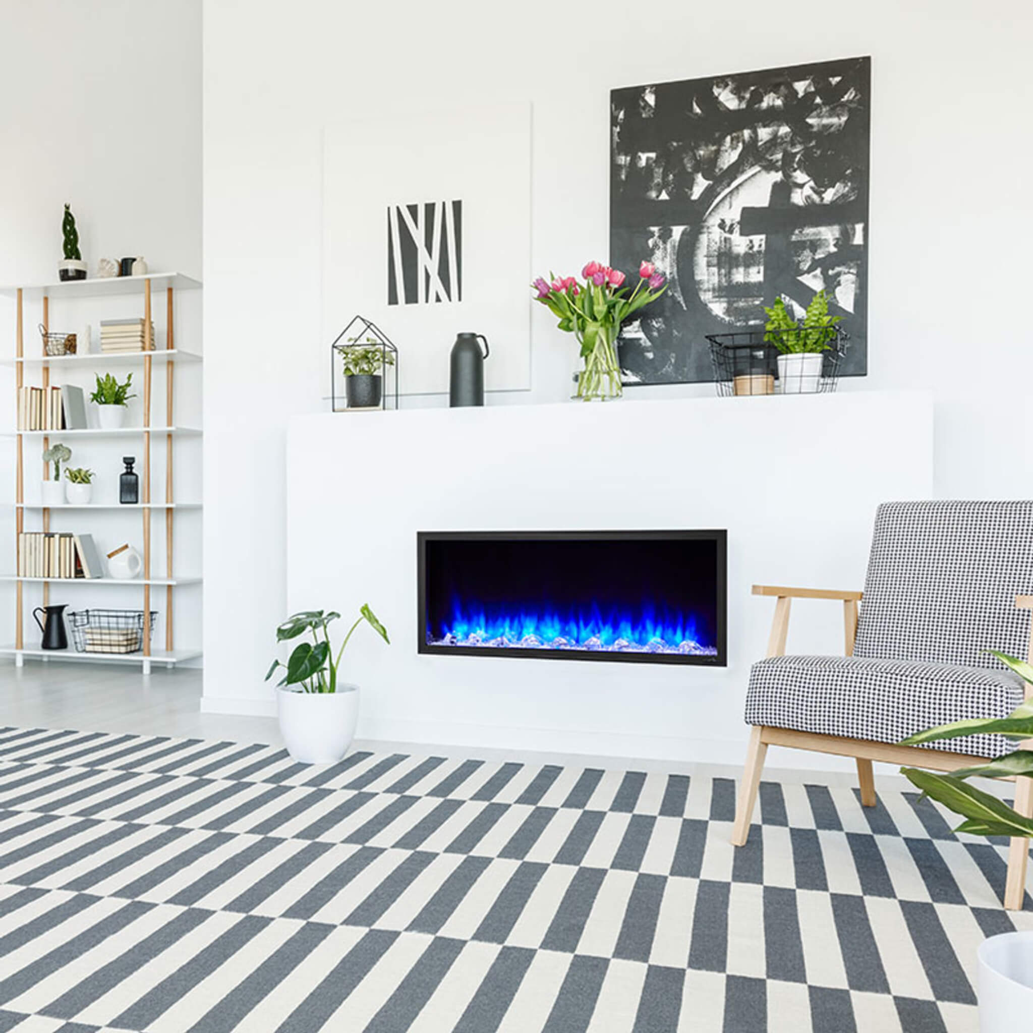 Simplifire Scion Clean Face Linear Electric Fireplace [SF-SC43/78-BK] (SAK76785) - Energize Trek