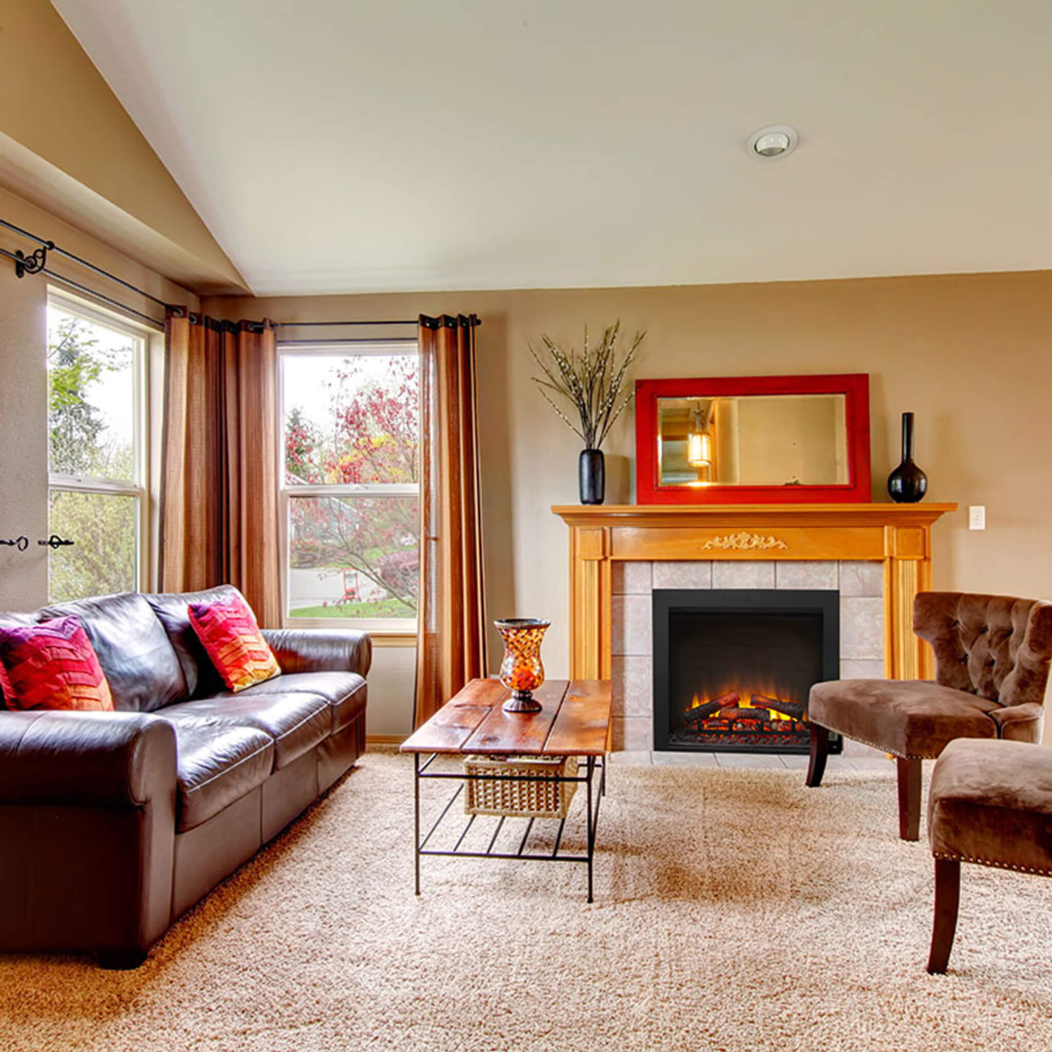 Simplifire Built-In Traditional Electric Fireplace [SF-BI36-EB] (SAK19539) - Energize Trek