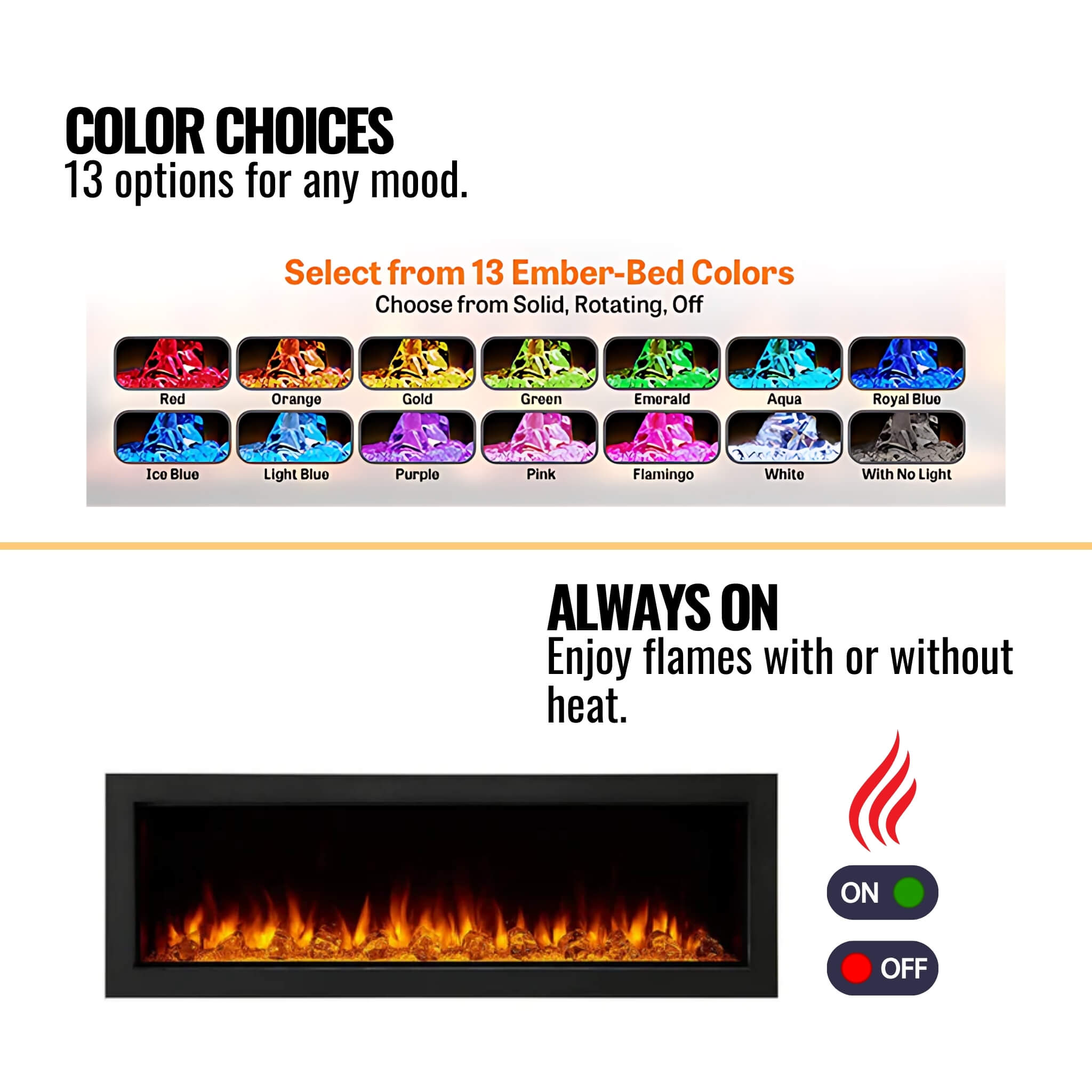 Simplifire Forum Outdoor Electric Fireplace [SF-OD43/55] (SAK81631) - Energize Trek