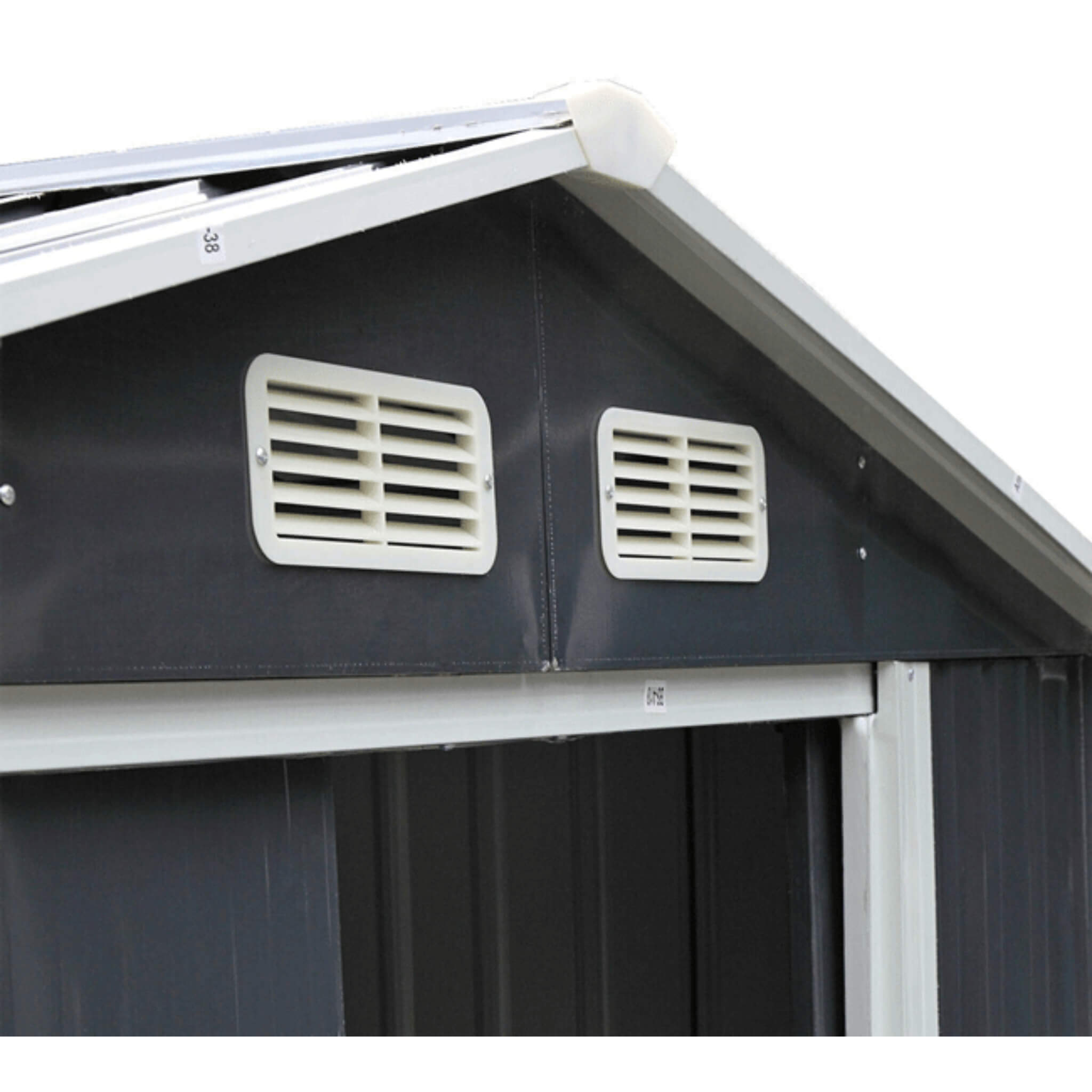 [04X07FT] Small Outdoor Garden Backyard Storage Tool Shed W/ Sliding Door (SAK59938) - Energize Trek