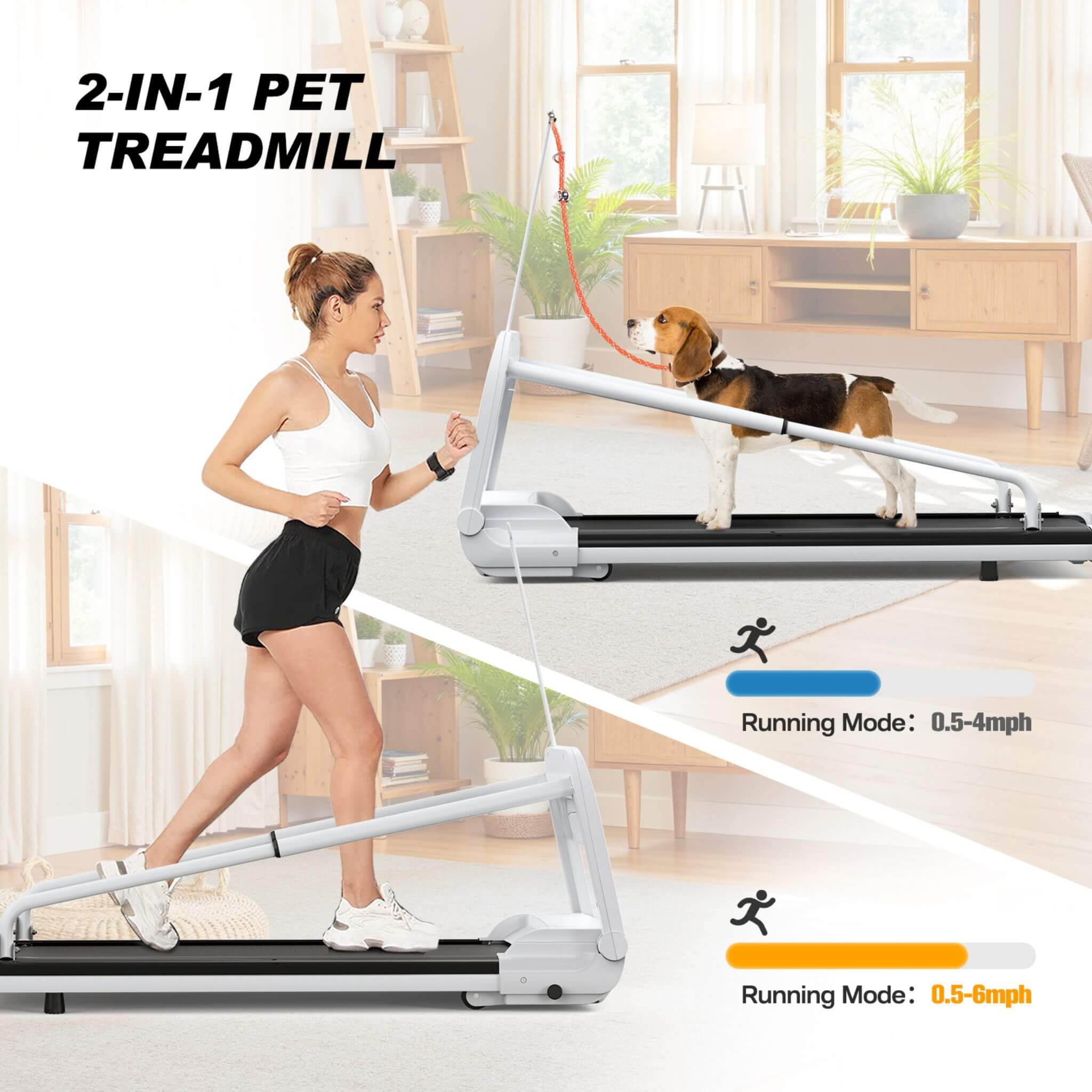 Smart Pet Treadmill With Adjustable Speed For Small And Medium Dogs (SAK72537) - Energize Trek