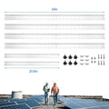 41 in Adjustable Solar Panel Tilt Mount Brackets