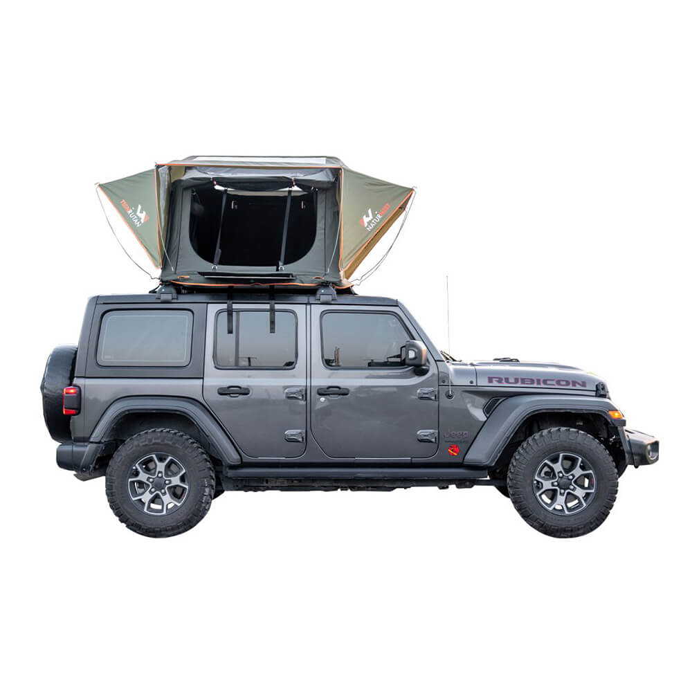 Naturnest Andromeda Green Soft Shell Rooftop Tent With Large Panoramic Skylight & YKK Doors (SAK50612) - Energize Trek