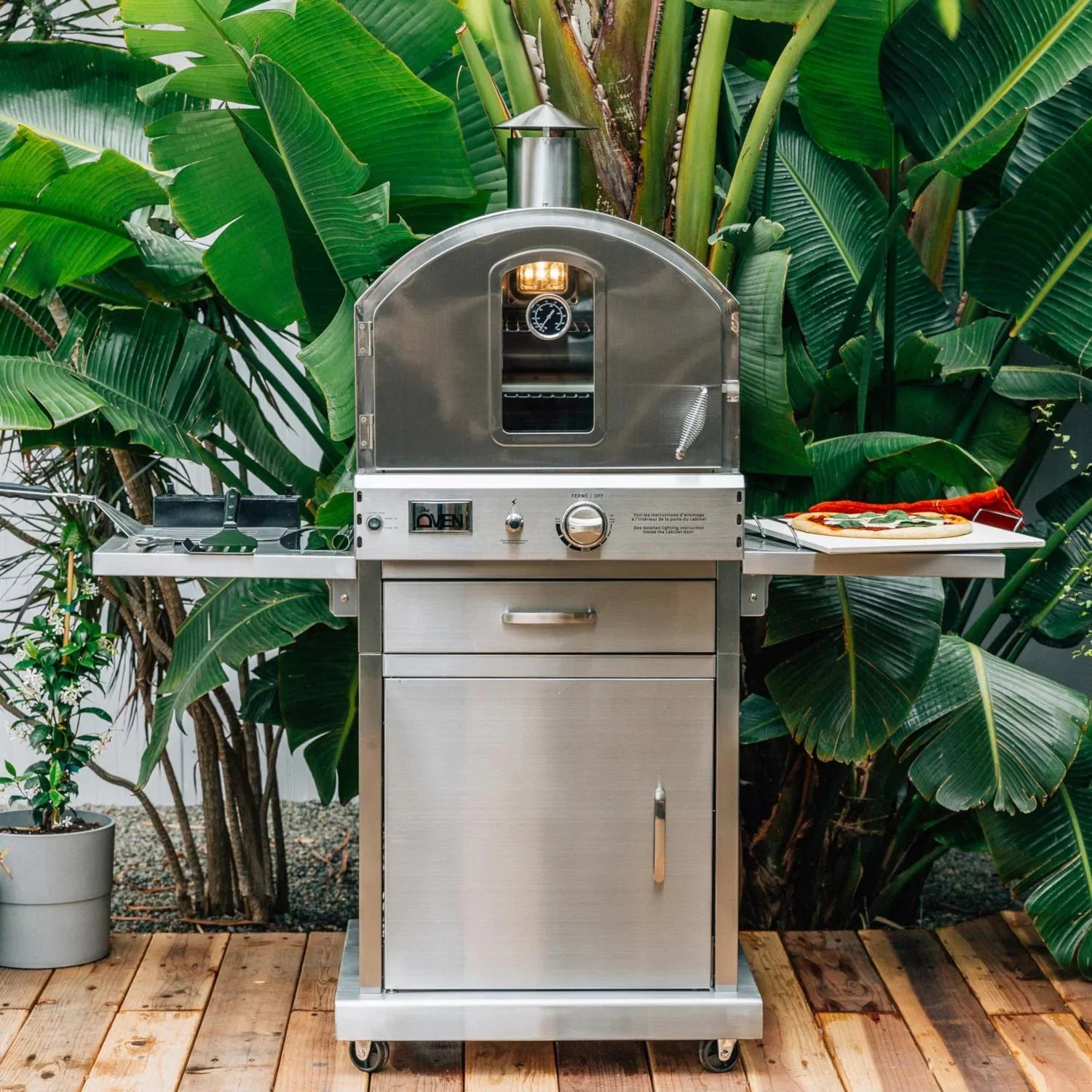 Summerset 60" Outdoor Freestanding Gas Pizza Oven [SS-OVFS-LP/NG] (SAK17543) - Energize Trek