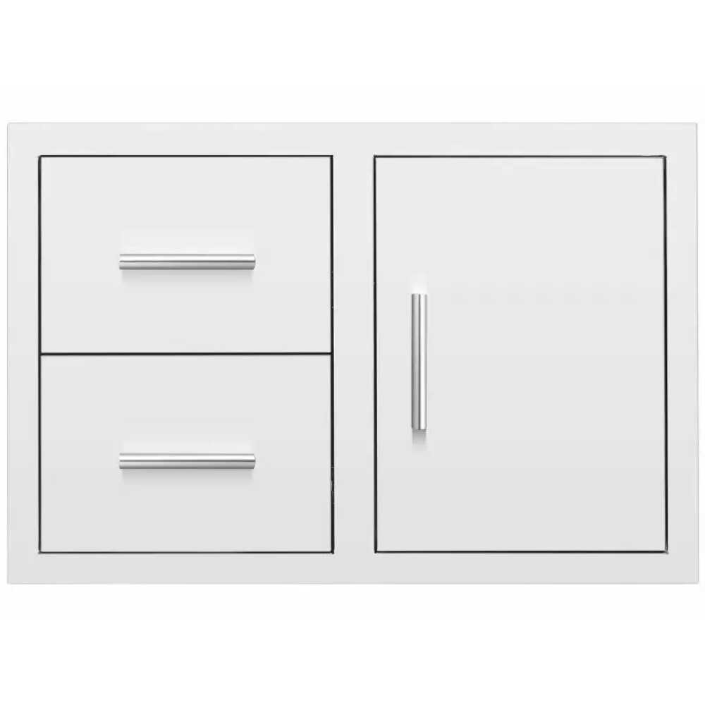 Summerset 33" Flush Mount 2 Soft Closing Drawers And Access Door Combo [DC2-33] (SAK45978) - Energize Trek