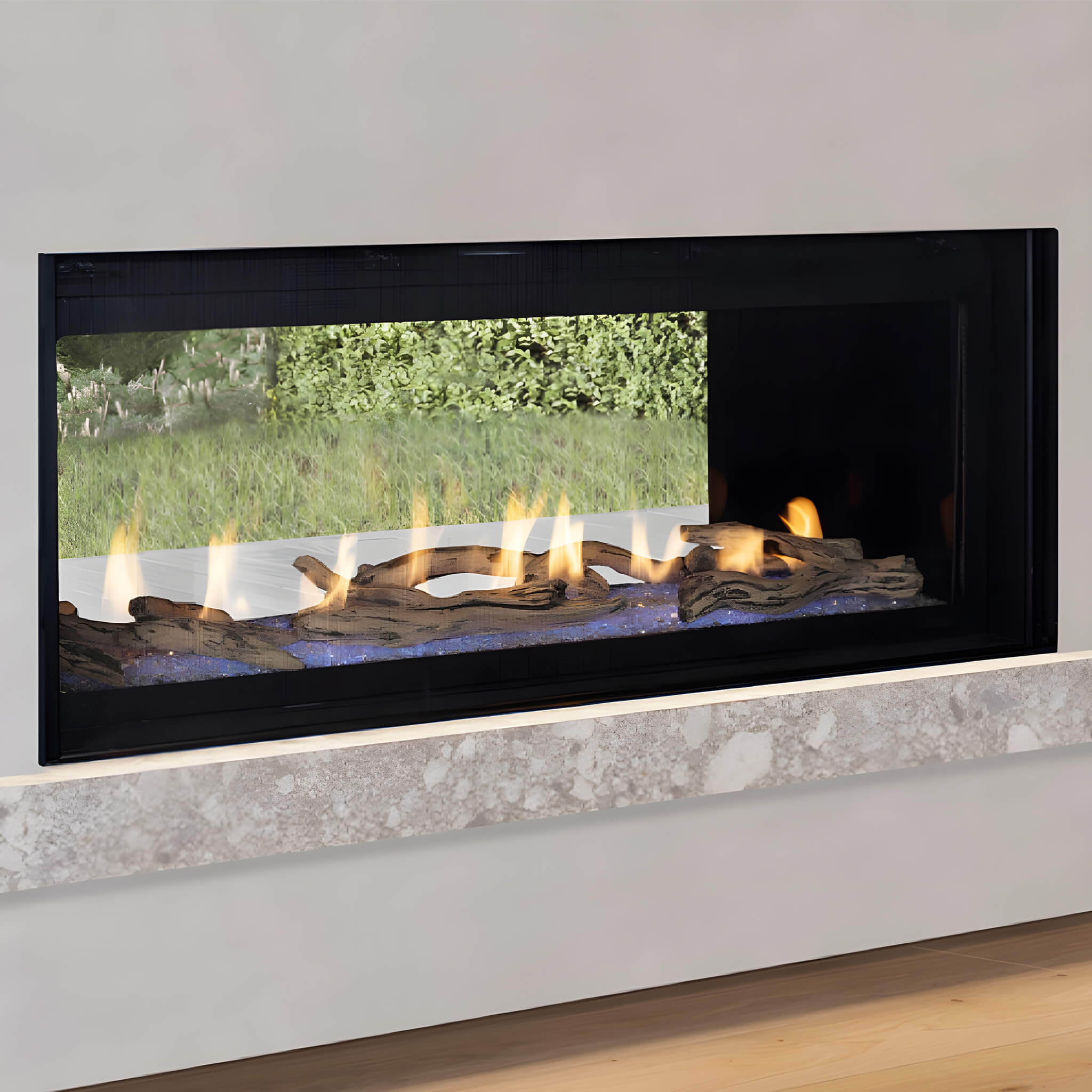 Superior Fireplaces 84" Linear Direct Vent Electric Ignition Fireplace With Screen Barrier [DRL6084TEN] (SAK15198) - Energize Trek