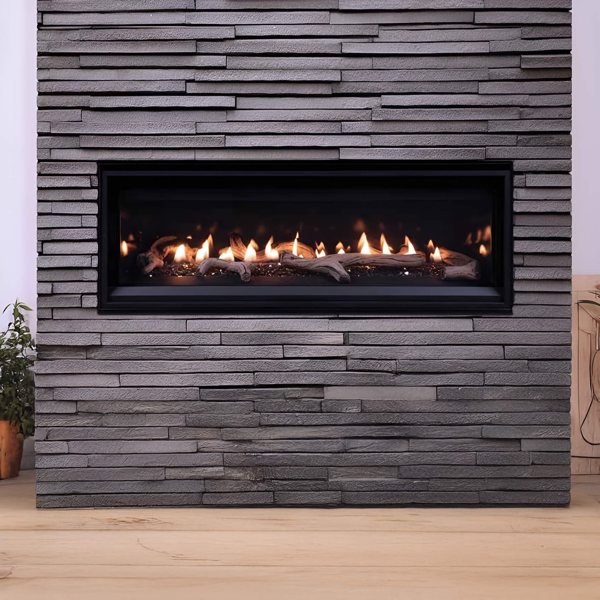Superior Fireplaces DRL2000 55" Linear Direct Vent Gas Fireplace With Sceen Barrier [DRL2055TEN] (SAK42051) - Energize Trek