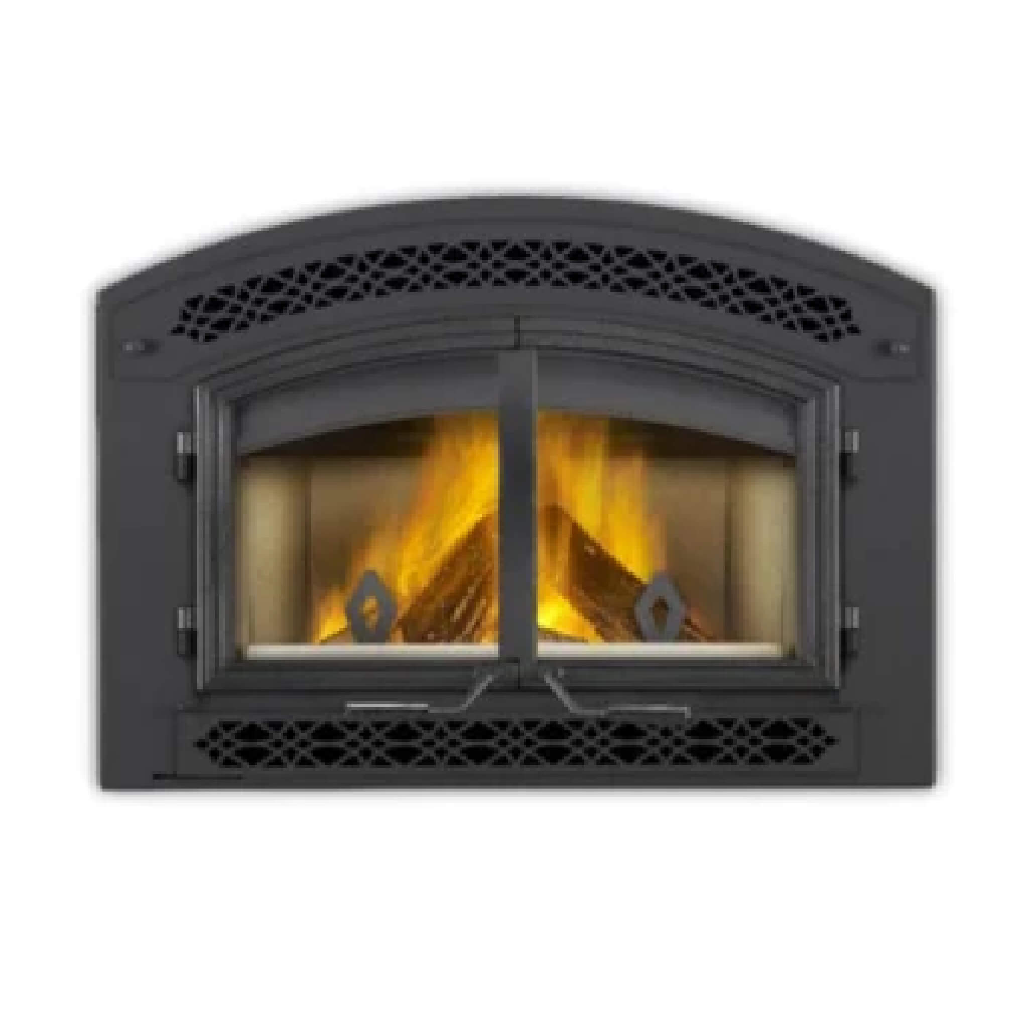 Timberwolf Wood Burning Fireplace With Cast Iron Front Doors [TZ3000H] (SAK73158) - Energize Trek