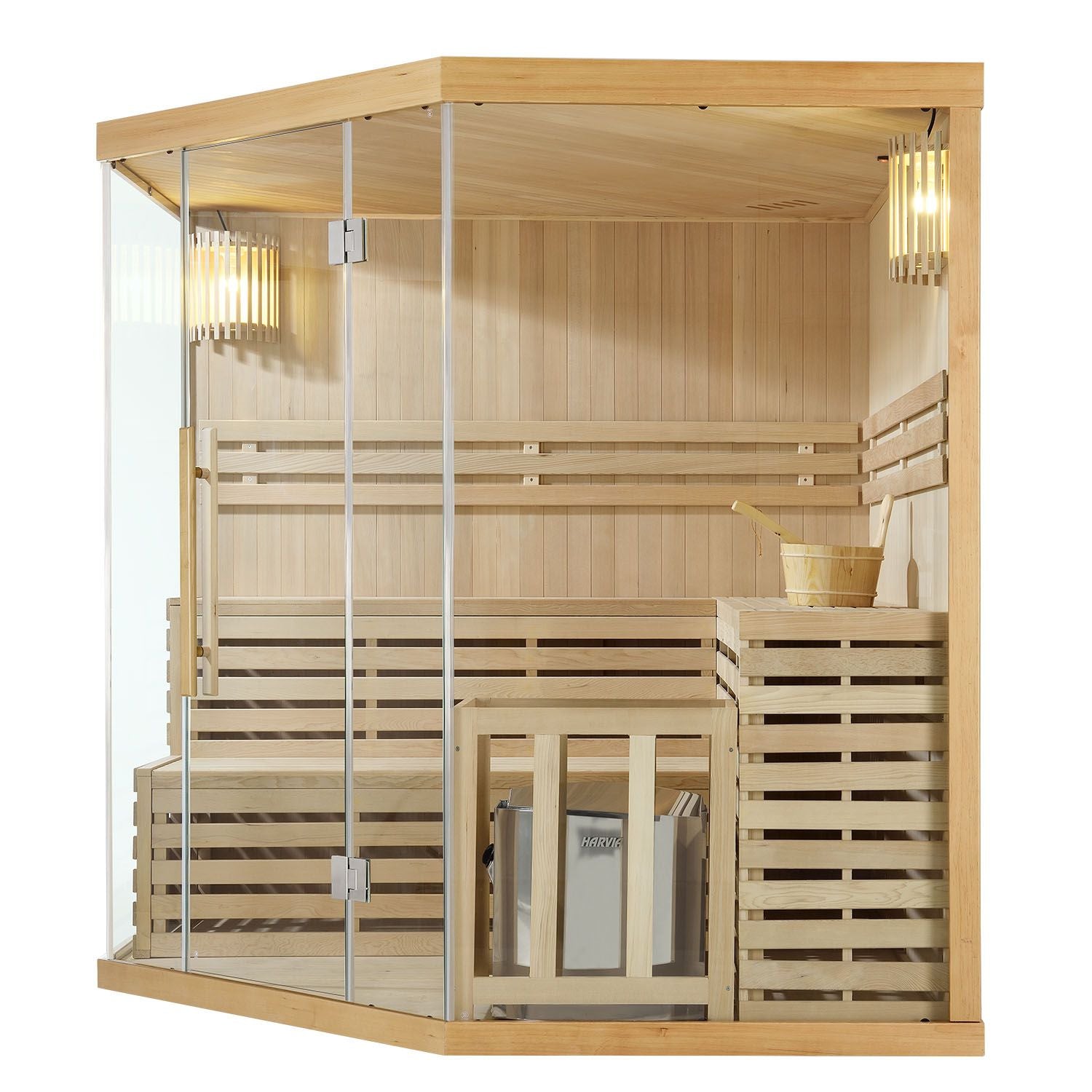 SAUNA EVOLUTION® 5-6 People Traditional Steam Sauna Room Luxury 1 - Energize Trek