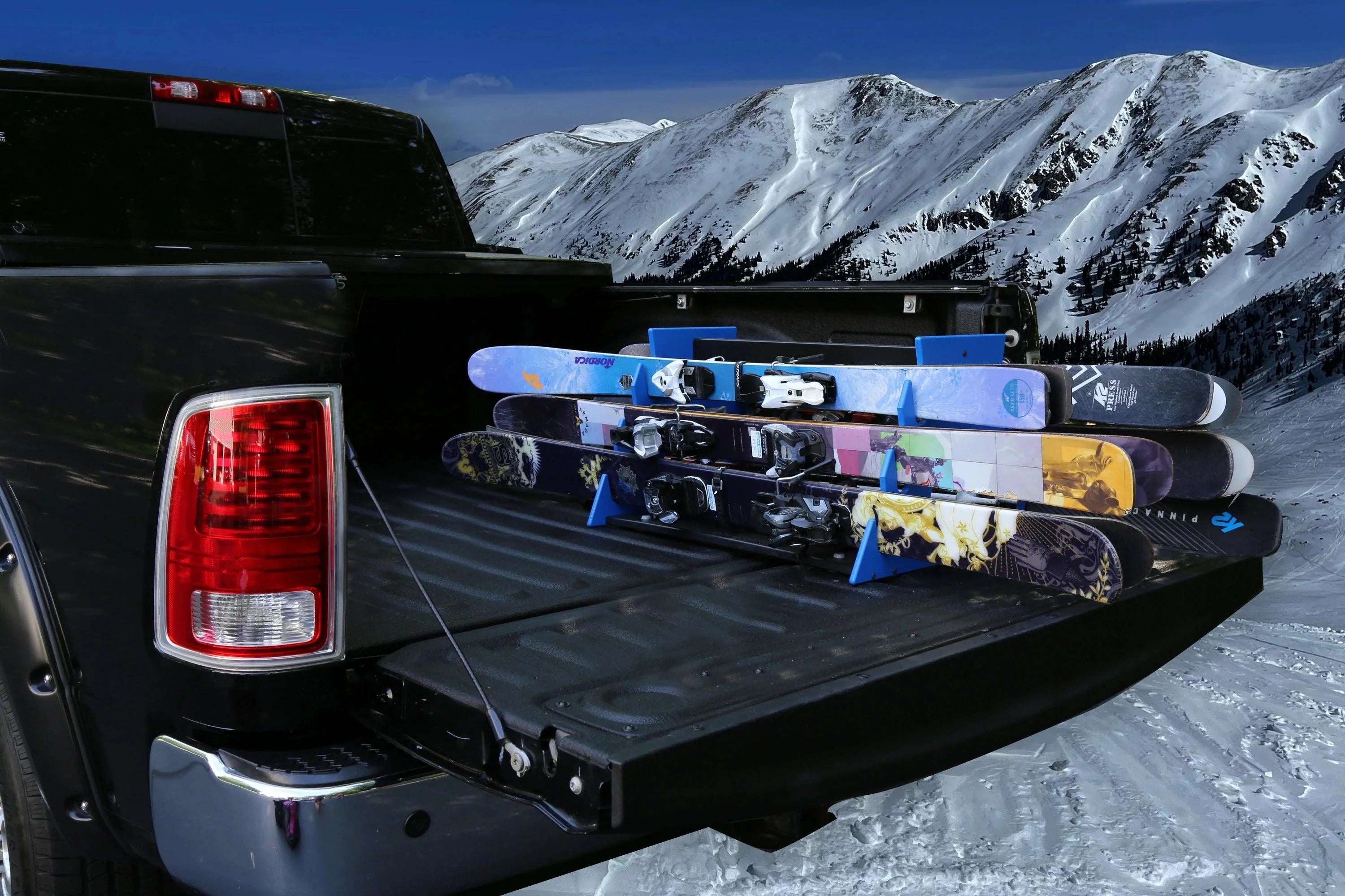 TRAPSKI SIX PACK Mobile All Mountain Ski and Standard Stance Snowboard Rack - Energize Trek
