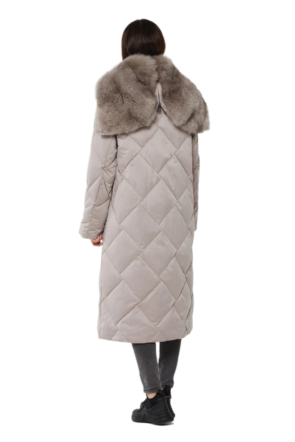 Genuine Polar Fox Fur Collar-Hood Down Winter Coat - Energize Trek