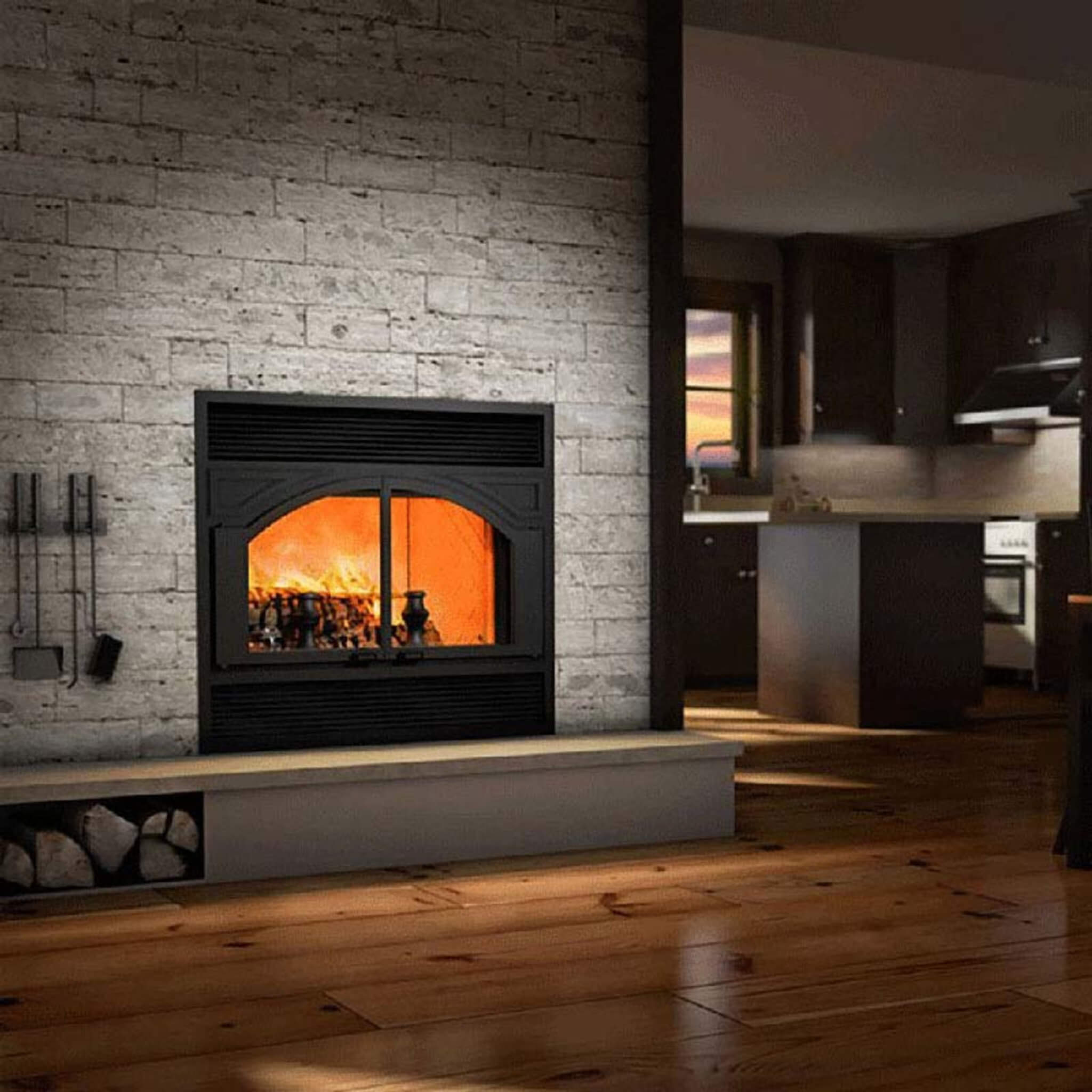 Ventis ZC 41" Wood Fireplace [ME300] (SAK49325) - Energize Trek
