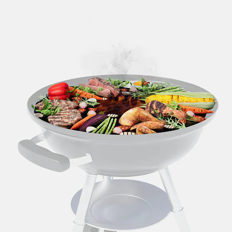 Arteflame 20″ Two-Piece Flat-Top Kit — Fits Weber® Kettle Charcoal Grills (Griddle Ring + Center Grill Grate) - Energize Trek