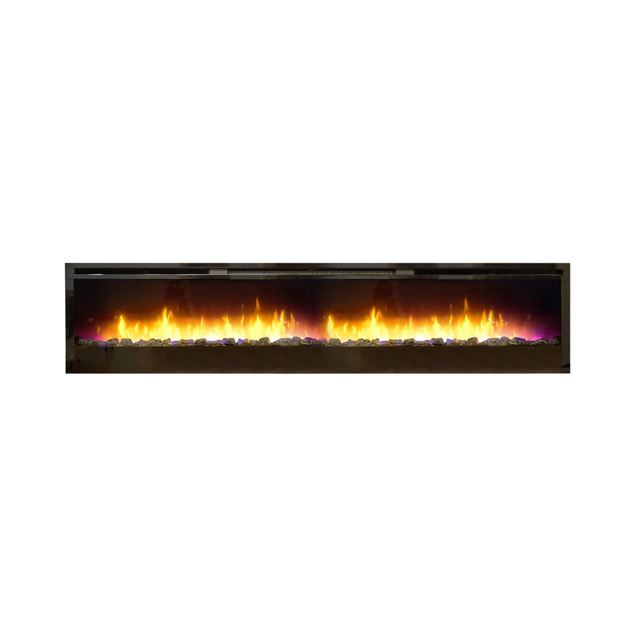 White Mountain Hearth Nexfire 74" Contemporary Linear Electric Wall Mount Fireplace [EBL74] (SAK14782) - Energize Trek